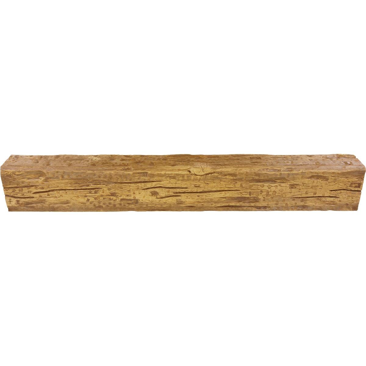 Ekena Millwork Salvaged Timber HeritageTimber Faux Wood 3-Sided Ceiling Beam (U-Beam)