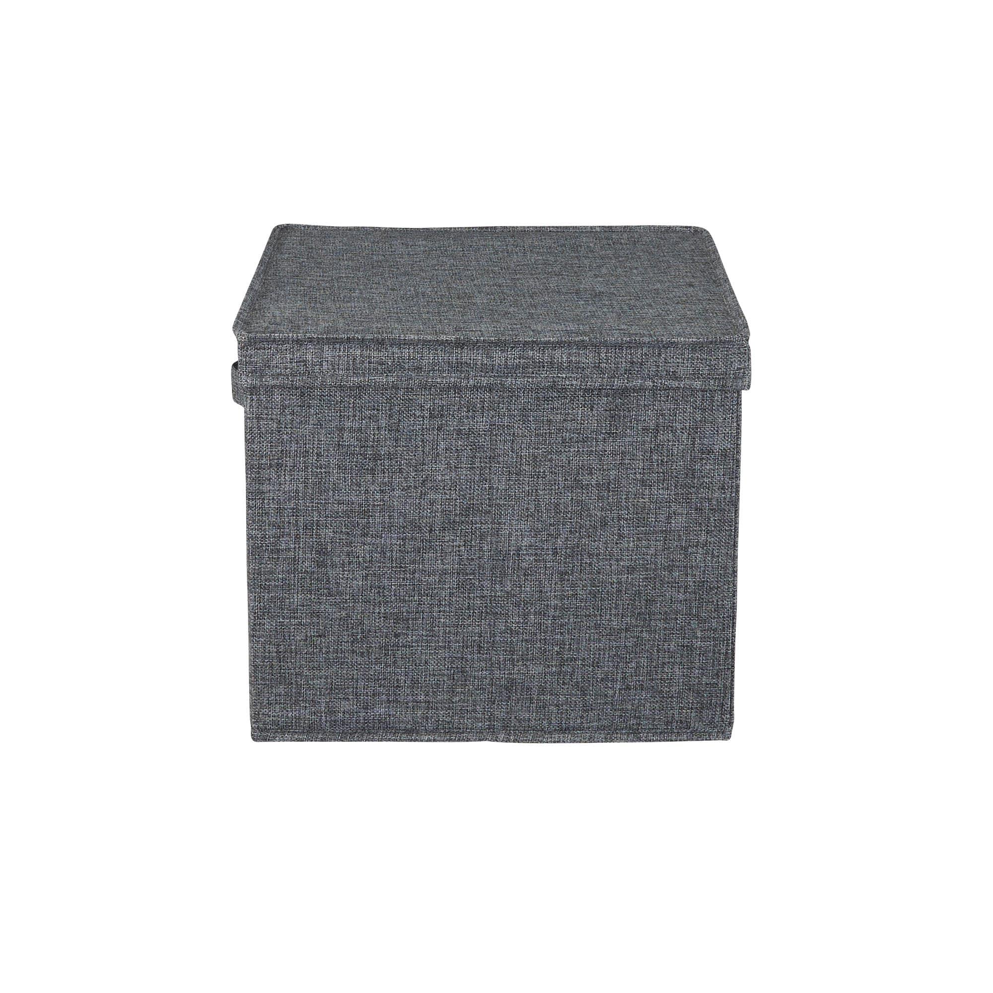 Household Essentials Household Essentials Wide Storage Box Fabric Bin (Set of 2)