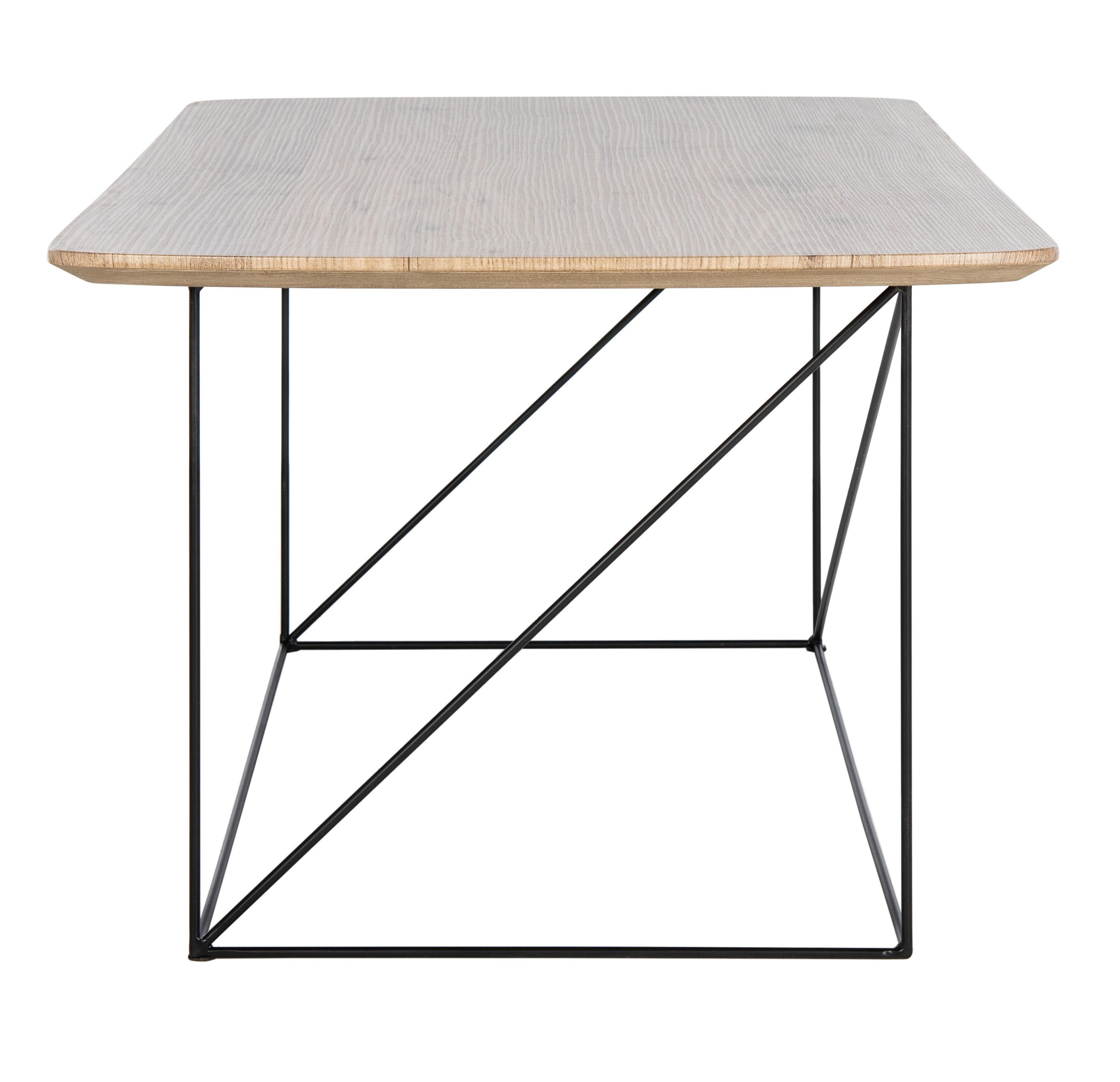 Rylee Rectangle Coffee Table - Taupe Brown/Black - Safavieh