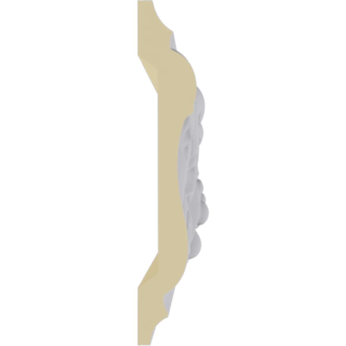 Ekena Millwork 3 1/2"H x 3/4"P x 94 1/2"L Benson Acanthus Leaf Chair Rail