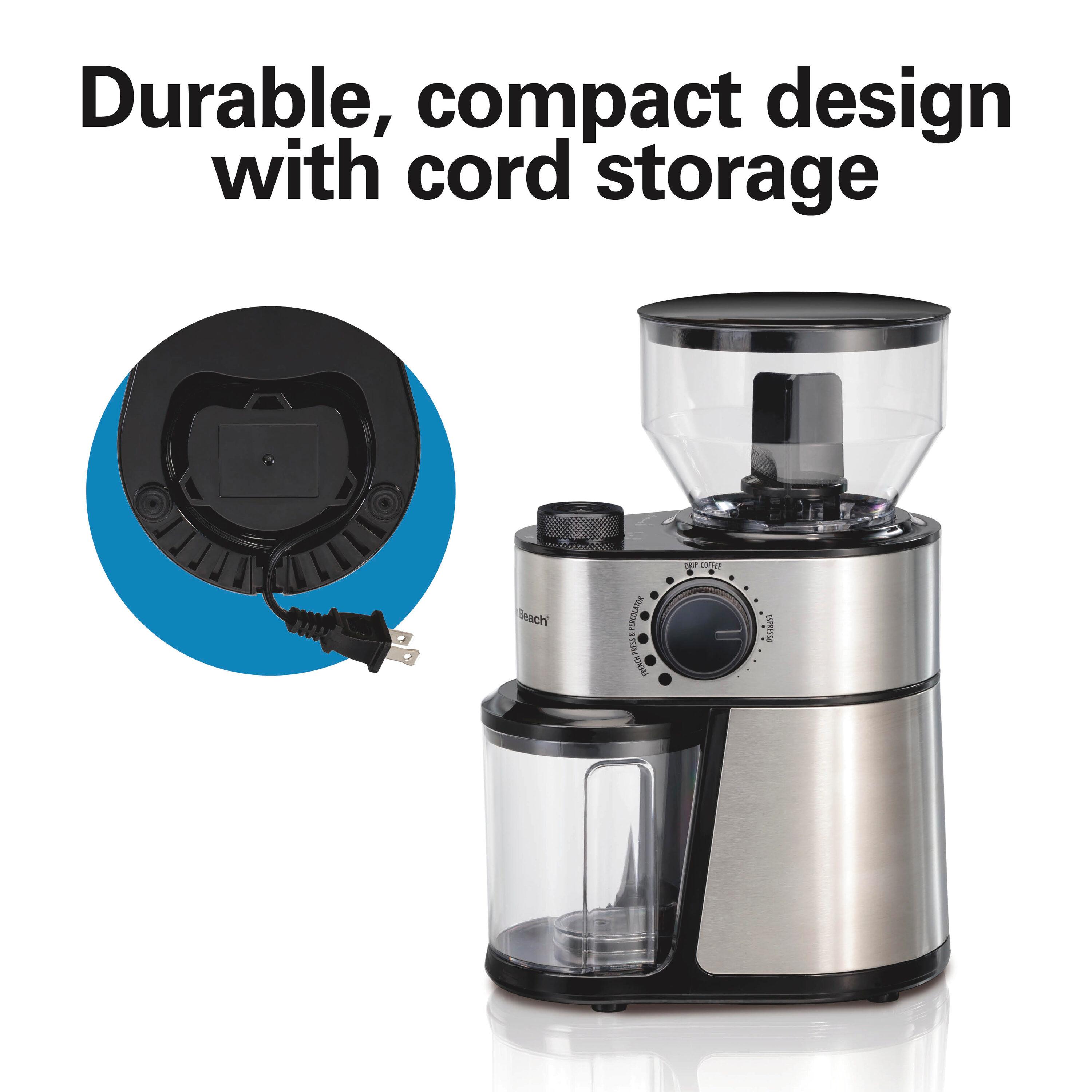 Hamilton Beach Hamilton Beach® Burr Coffee Grinder Stainless Steel Housing