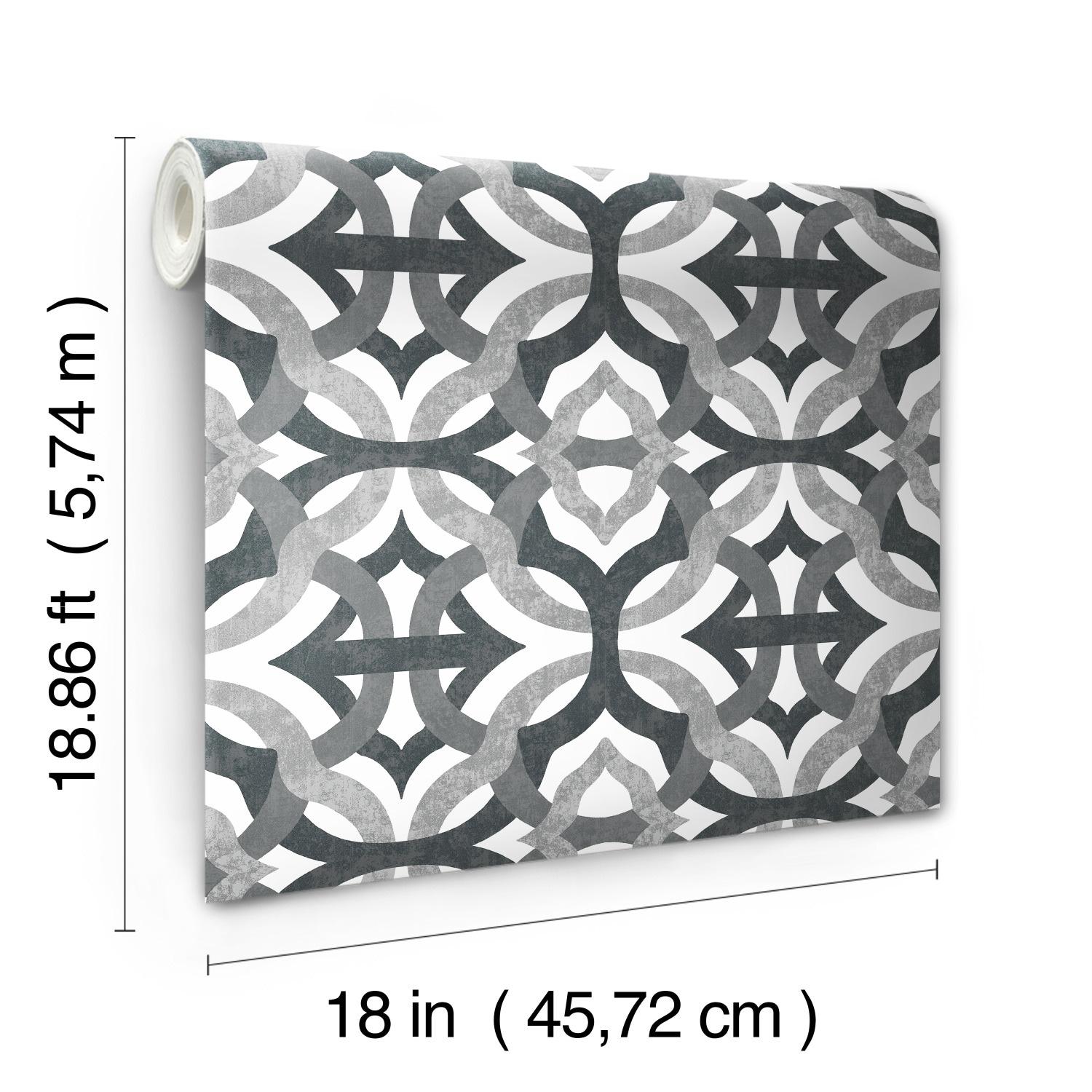 Waverly Peel & Stick Geometric Roll