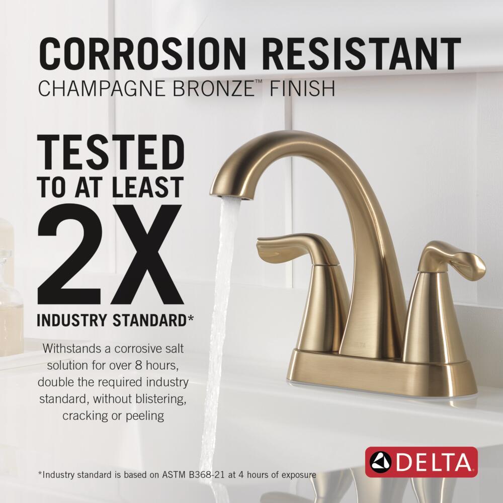 Arvo Centerset Bathroom Faucet with Drain Assembly, 2-handle Bathroom Sink Faucet