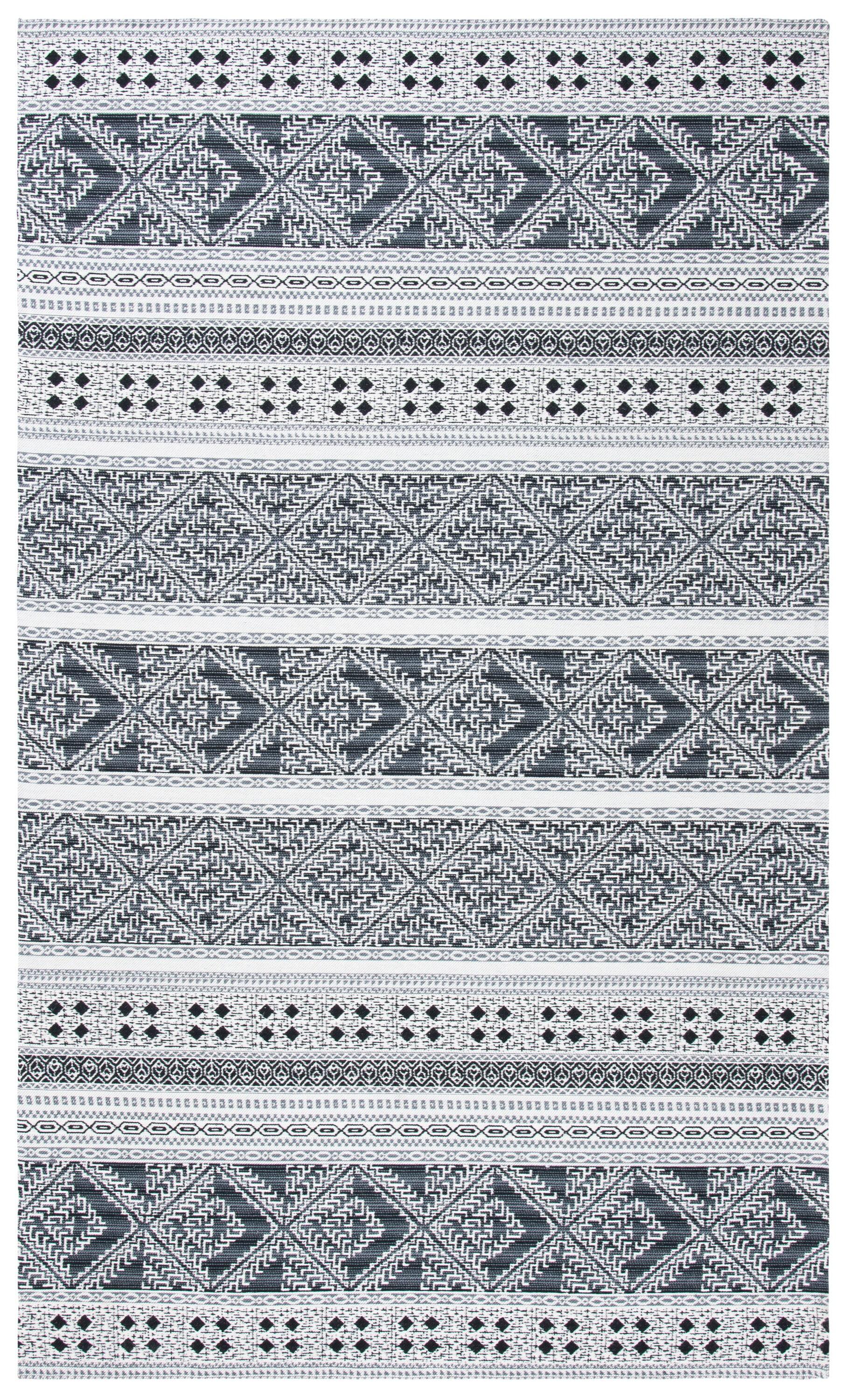 Classic Vintage CLV717 Hand Woven Area Rug - Black - 6'x9' - Safavieh.