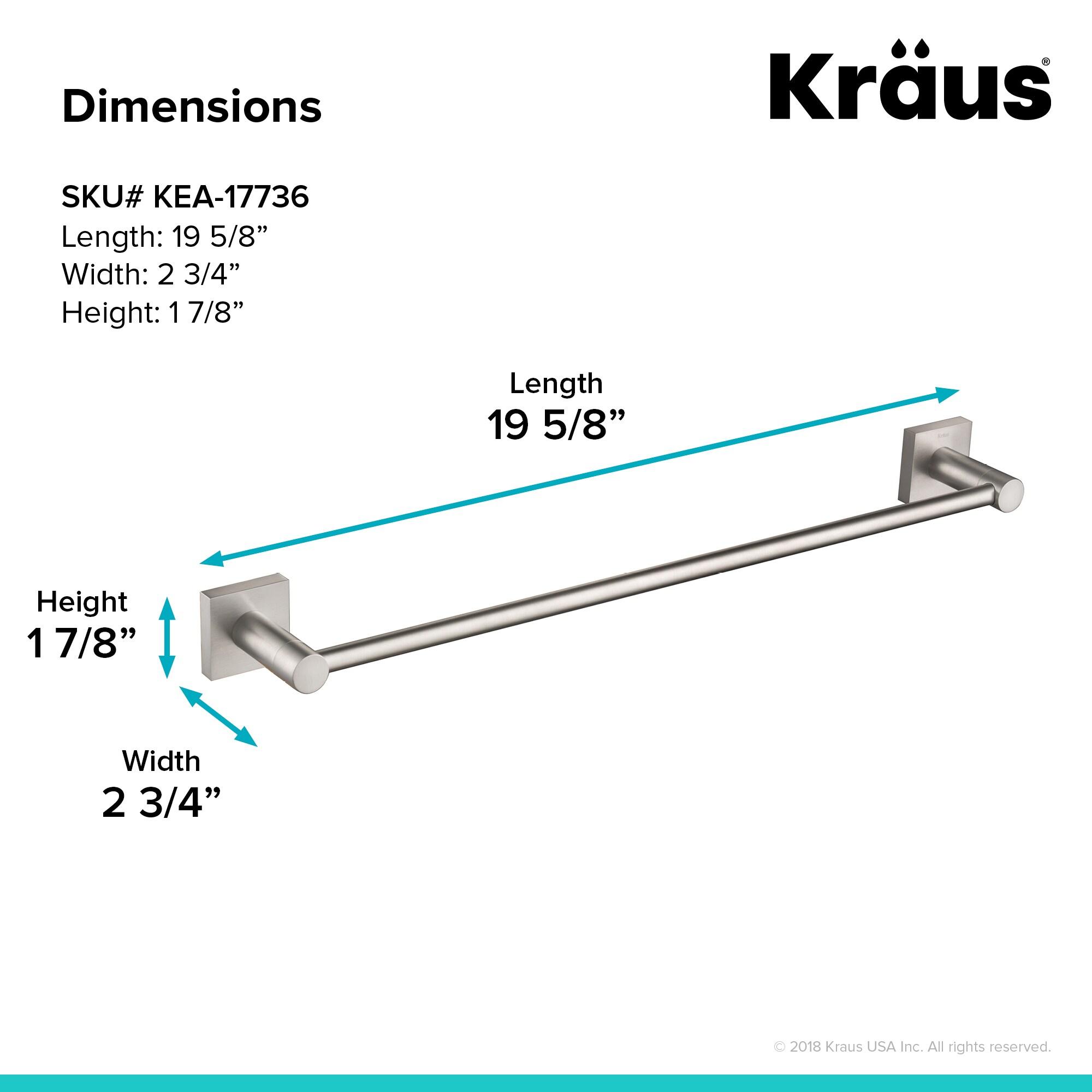 Ventus 18" Wall Mounted Towel Bar