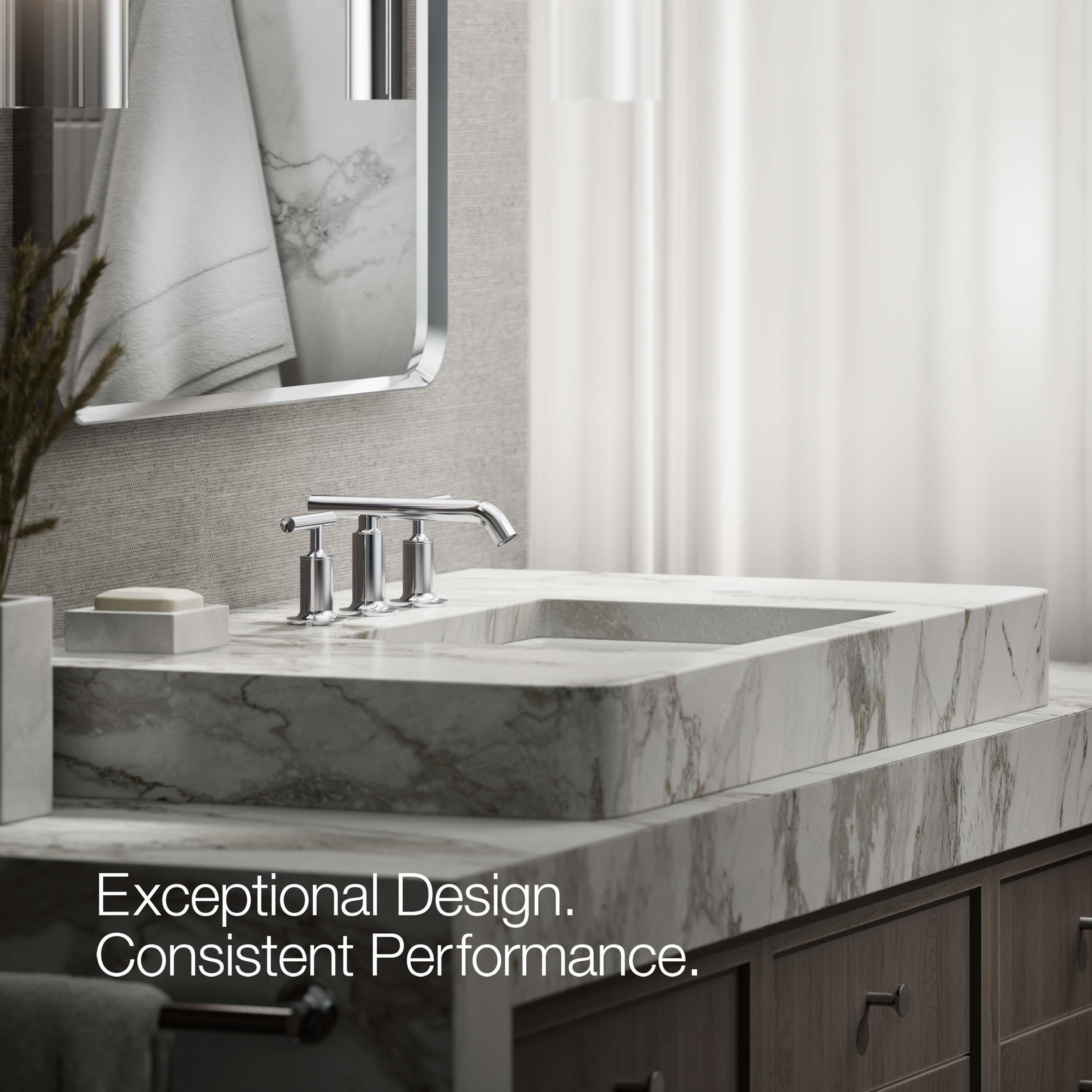 Purist® Widespread Bathroom Faucet with Drain Assembly