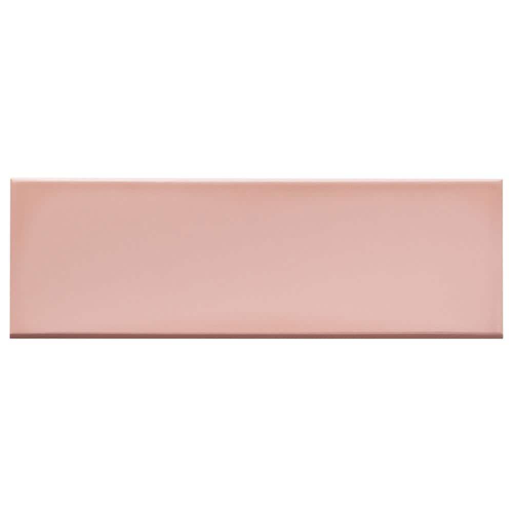 Bond Tile Remington 3.93 in. x 11.81 in. Polished Porcelain Wall Bullnose Tile