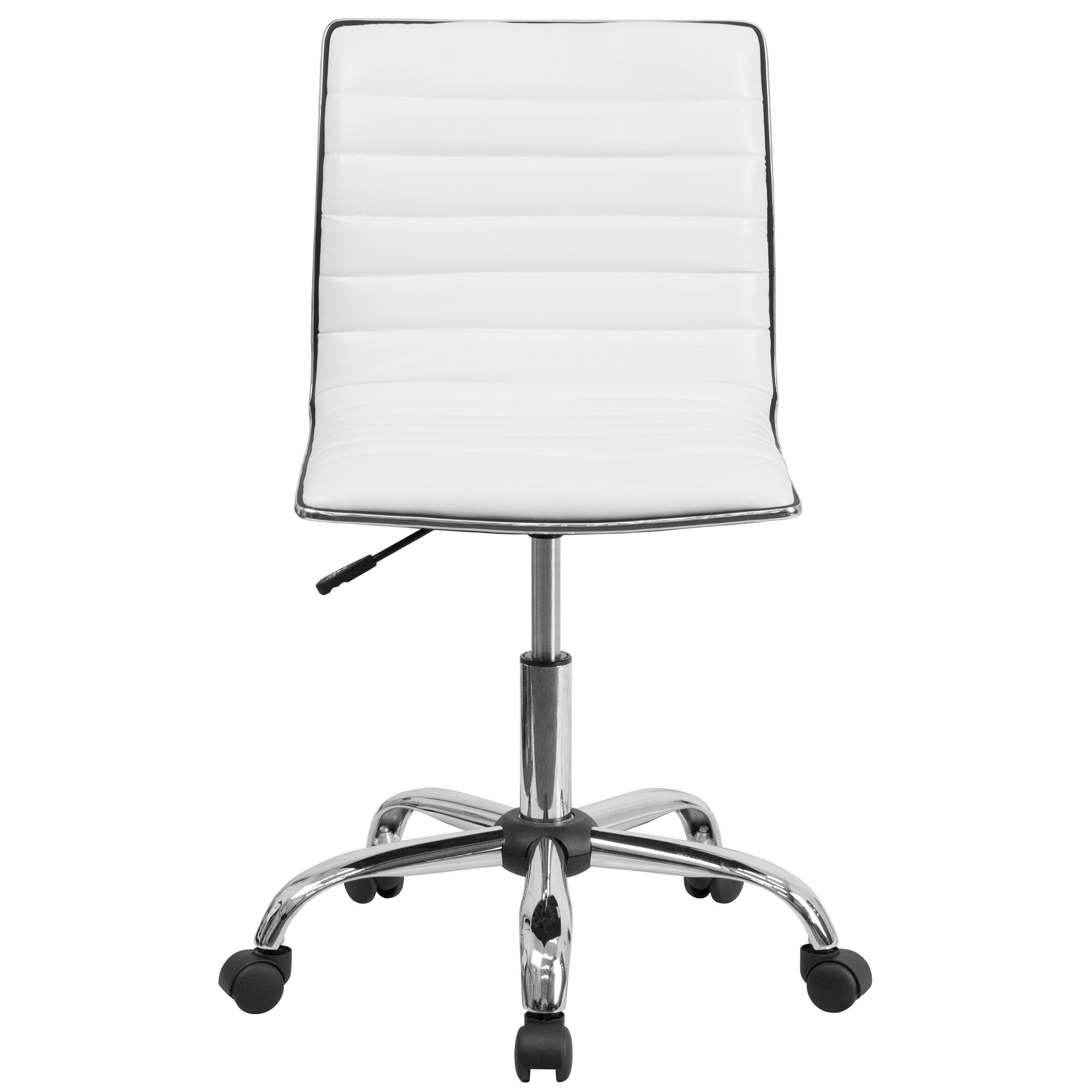 Flash Furniture Low Back Designer Armless Ribbed Swivel Task Office Chair