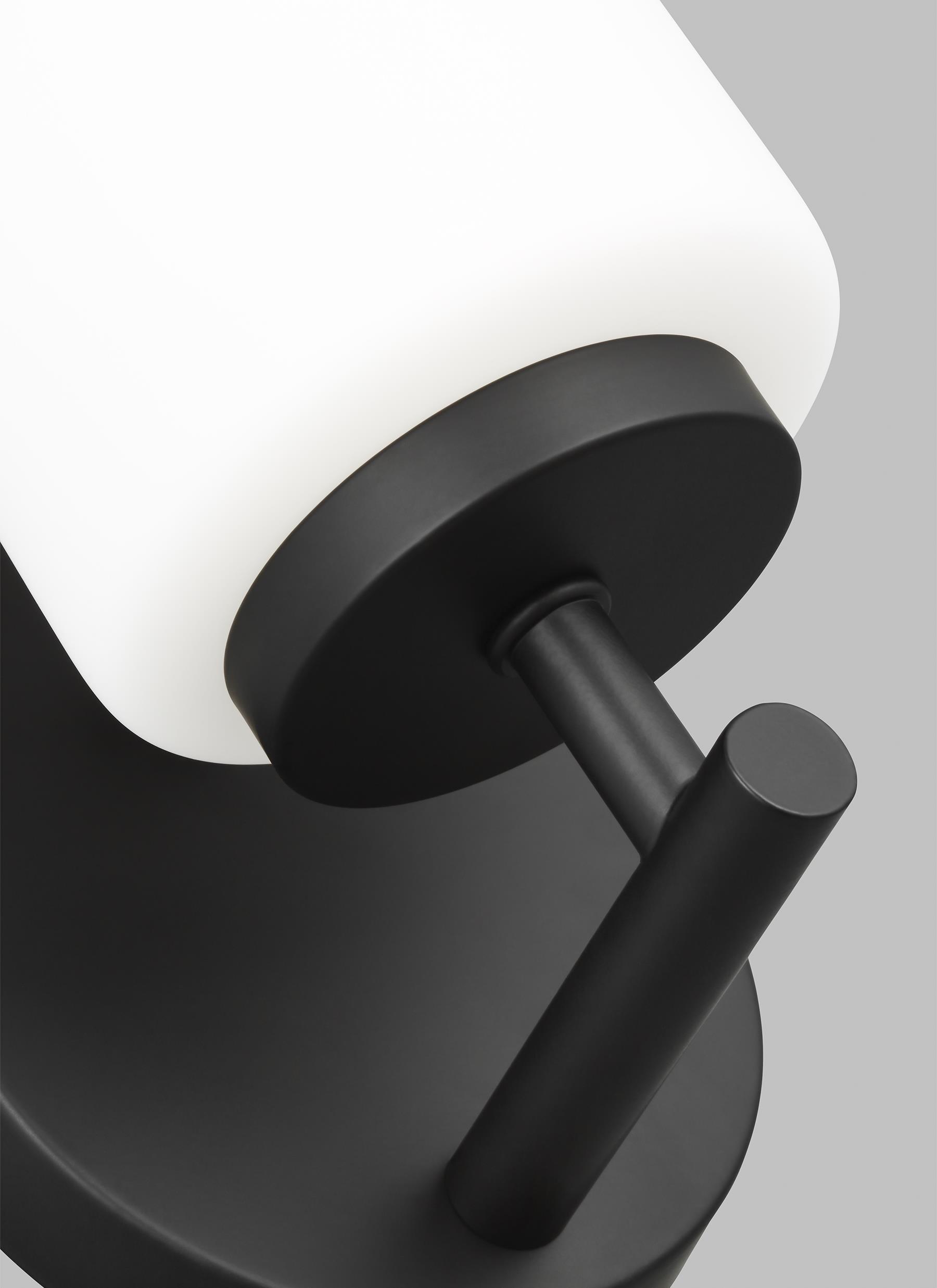 Generation Lighting 41160-112 Oslo One - Light Wall/Bath Sconce Vanity Style Fixture, Midnight Black