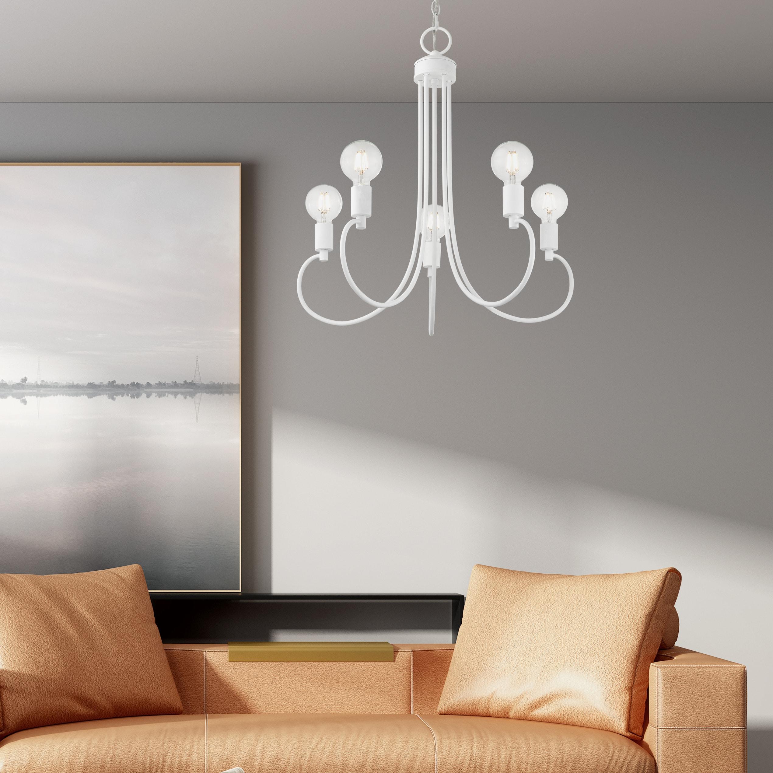 Livex Lighting Bari 5 - Light Chandelier in  White