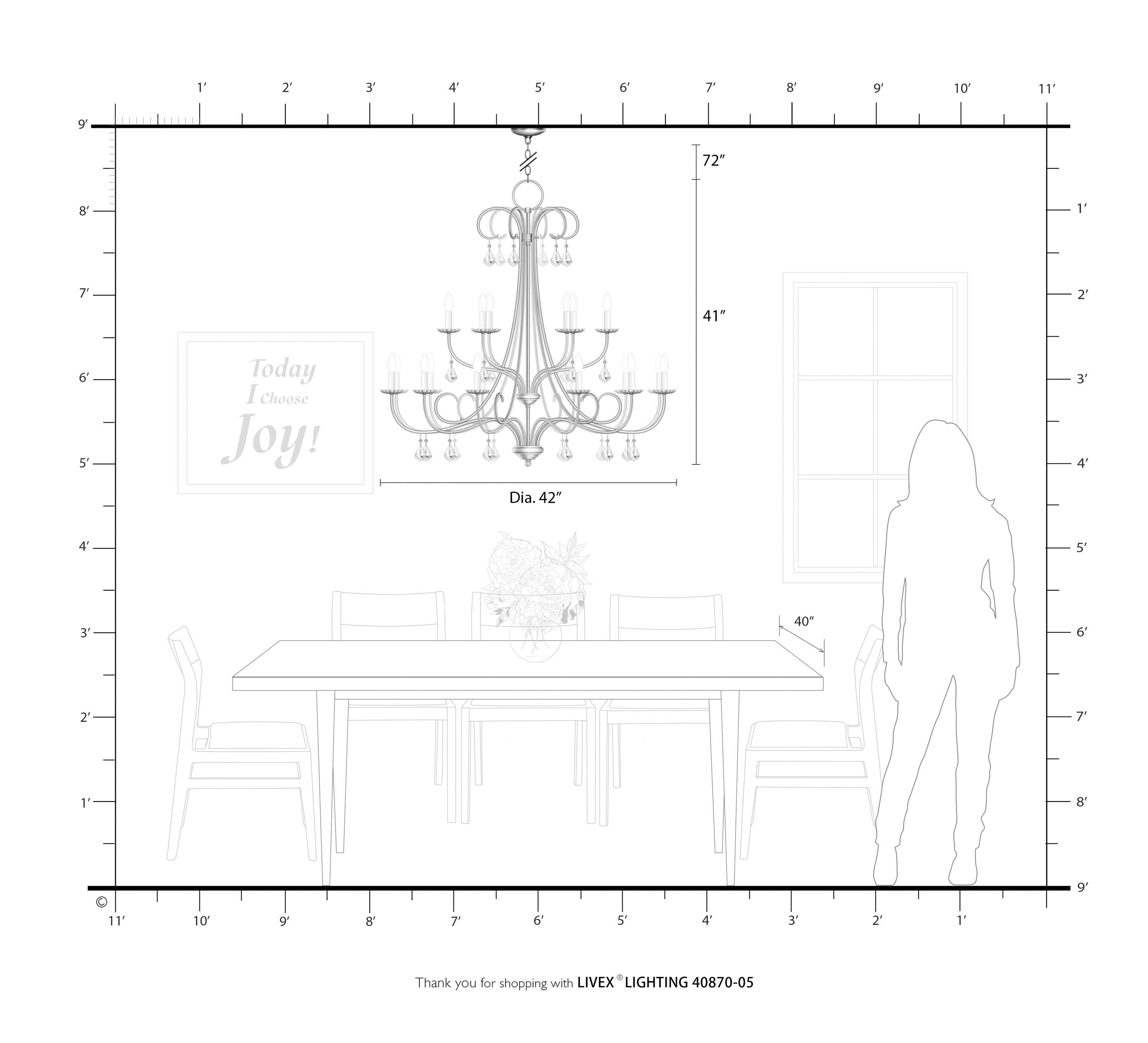 Livex Lighting Daphne 18 - Light Chandelier in  Polished Chrome