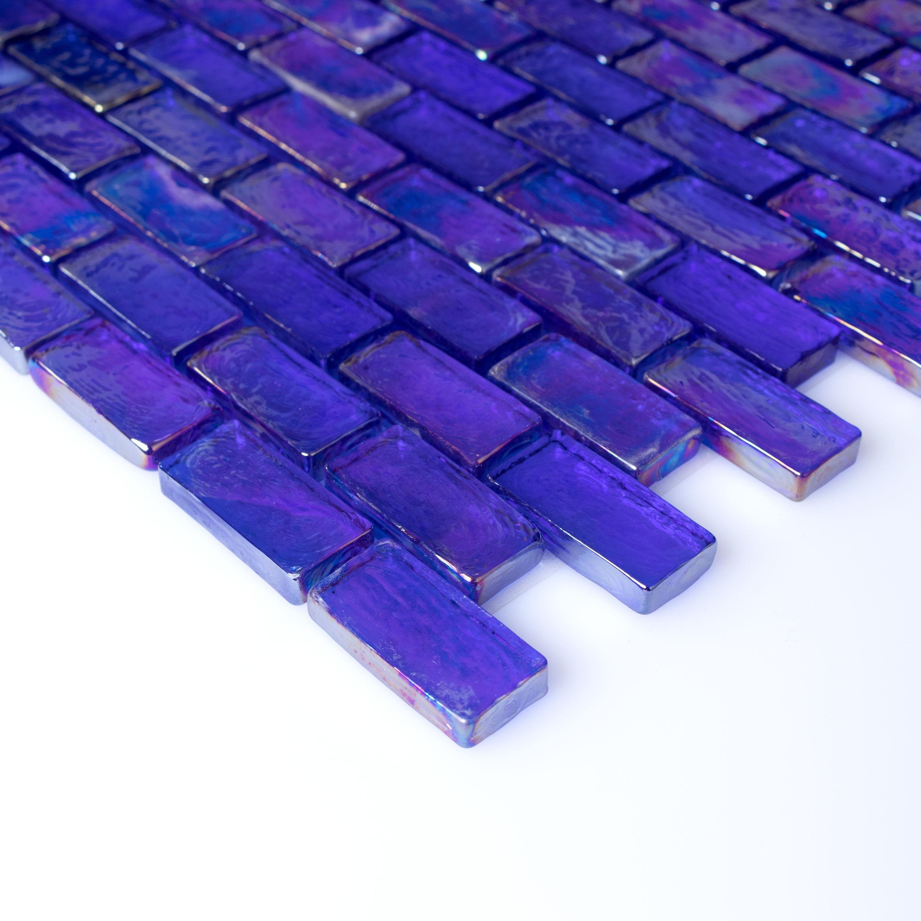 Swimming Pool 0.75" x 1.65"Straight Edge Glass Brick Joint Tile