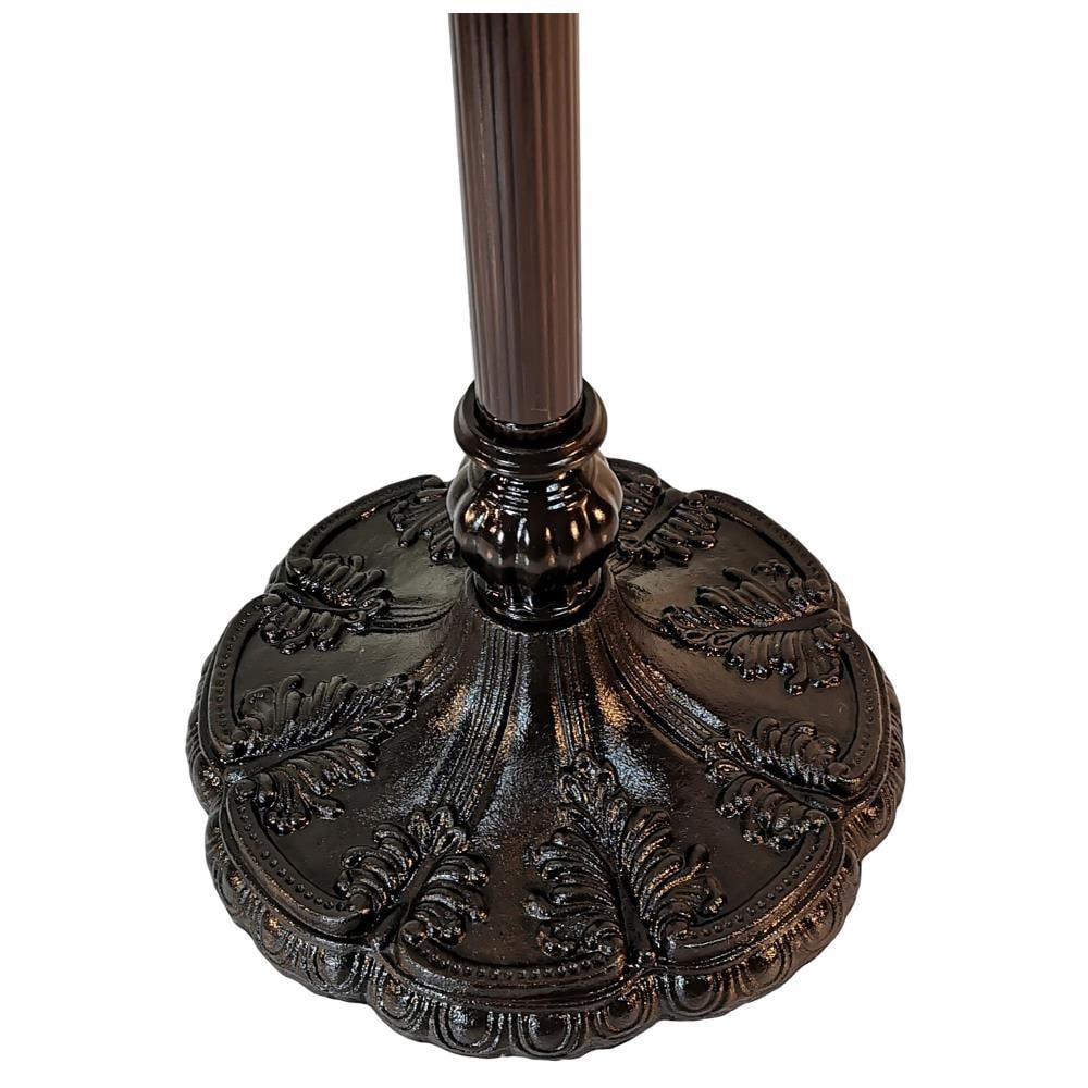 Amora Lighting Tiffany Style Torchiere Floor Lamp 72" Tall