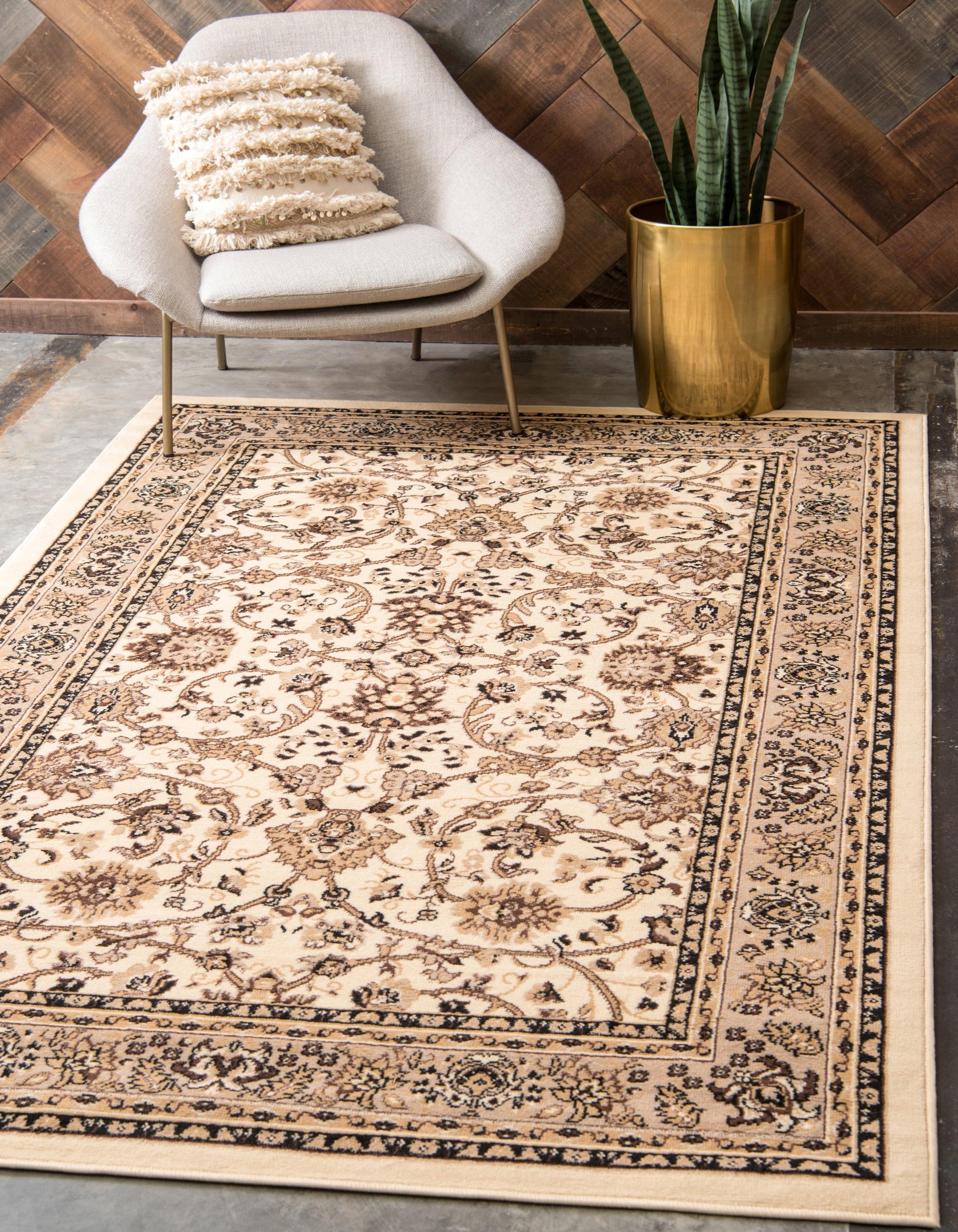 Unique Loom 5' 1 x 8' 0 Sialk Hill Washington Ivory Area Rug
