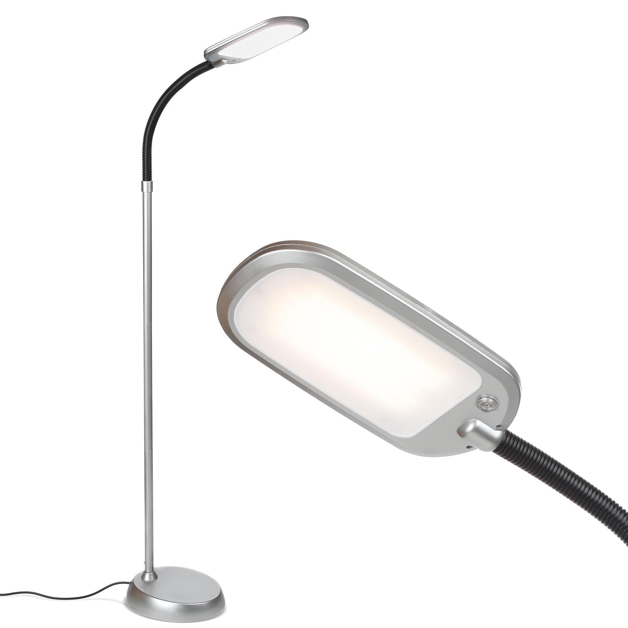 Brightech Litespan Slim 55 in. Industrial Dimmable LED Directional Task Floor Lamp