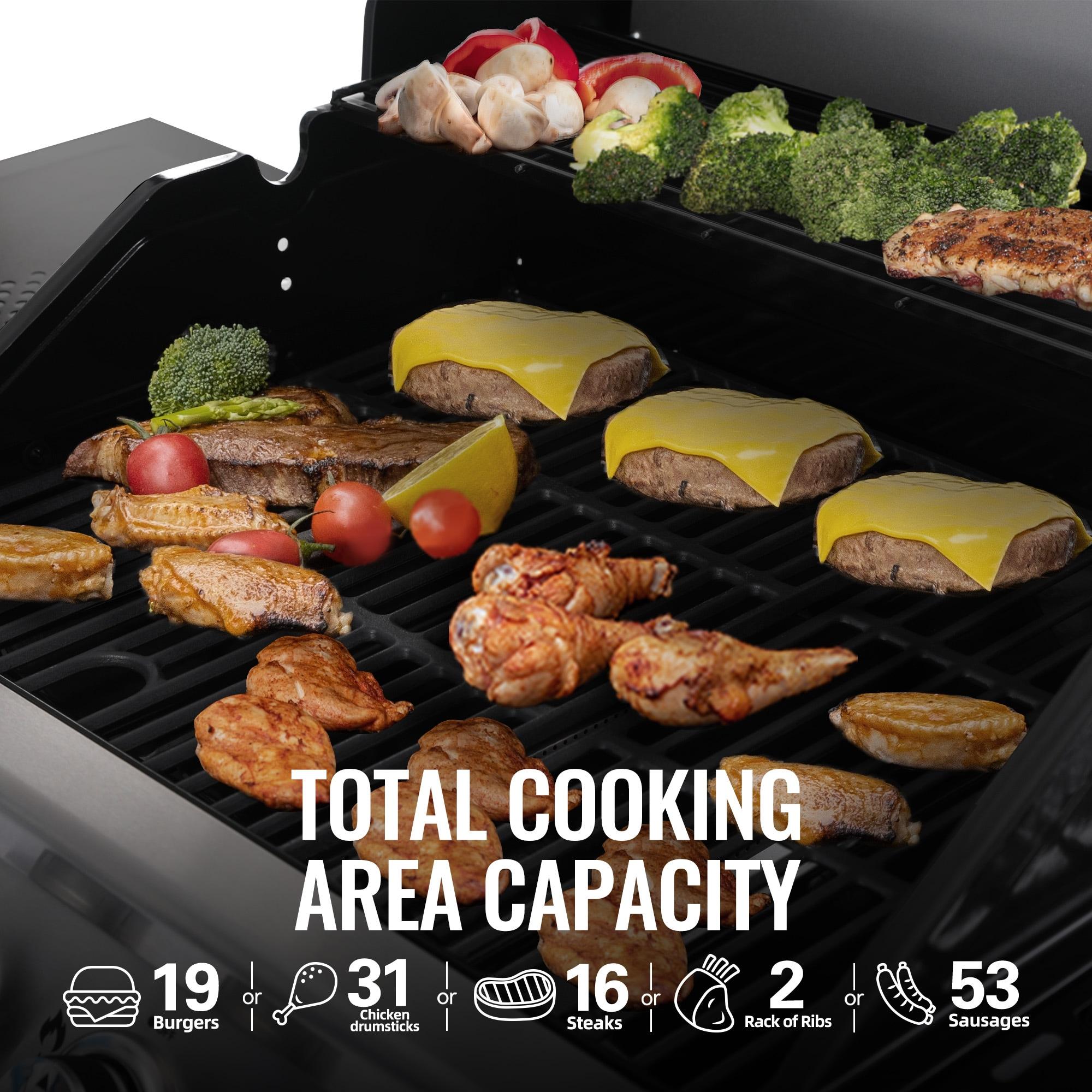 Royal Gourmet GA4400T Stainless Steel 4-Burner BBQ Gas Grill, 40,000 BTU