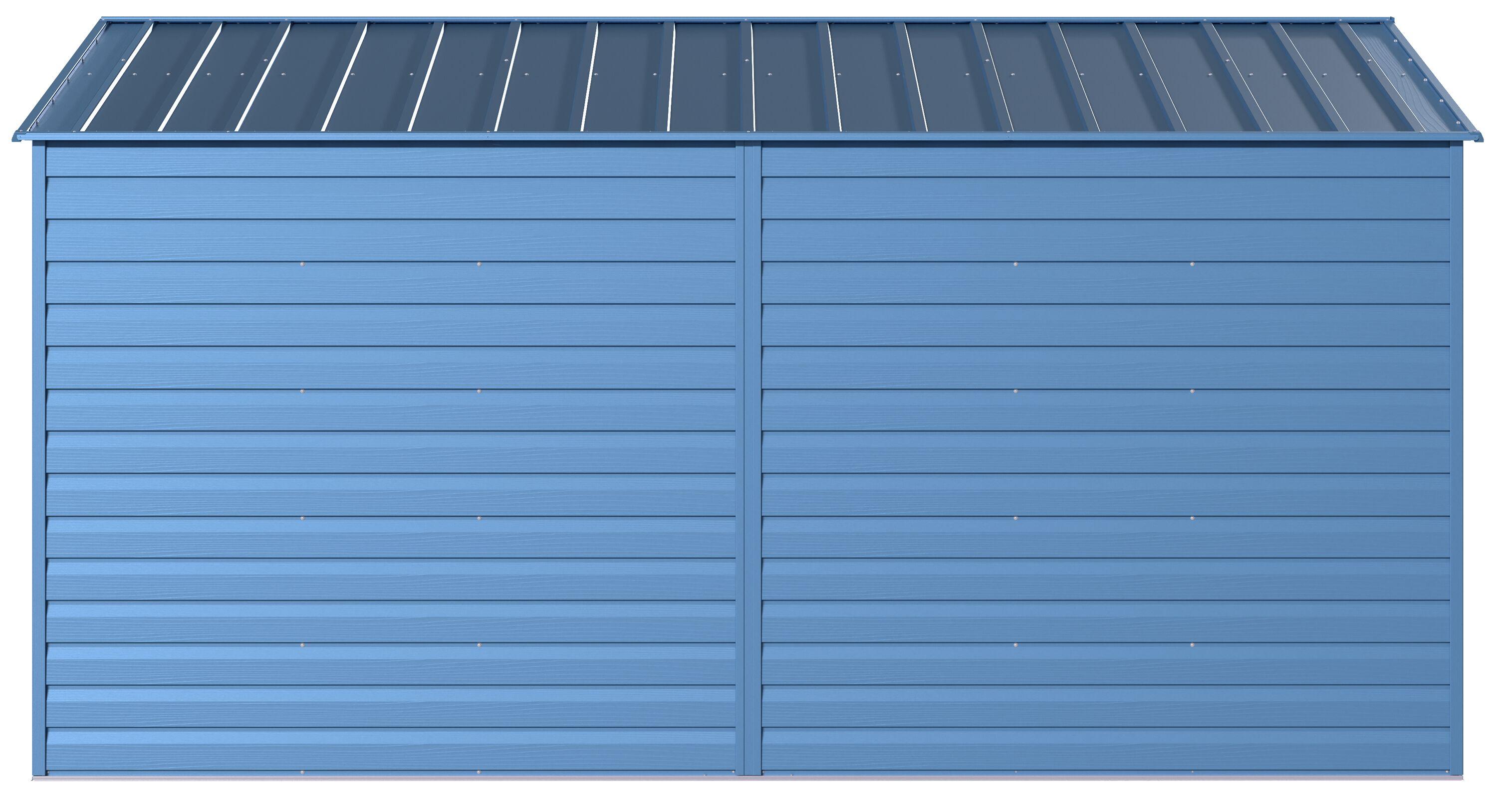 10 ft. W x 14 ft. D Steel Horizontal Storage Shed