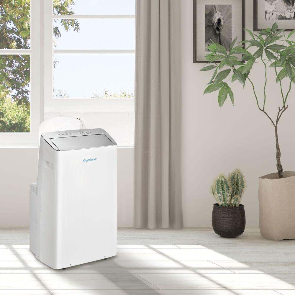 Keystone 12,000 BTU DOE Portable Inverter Air Conditioner with Heater and Remote Control
