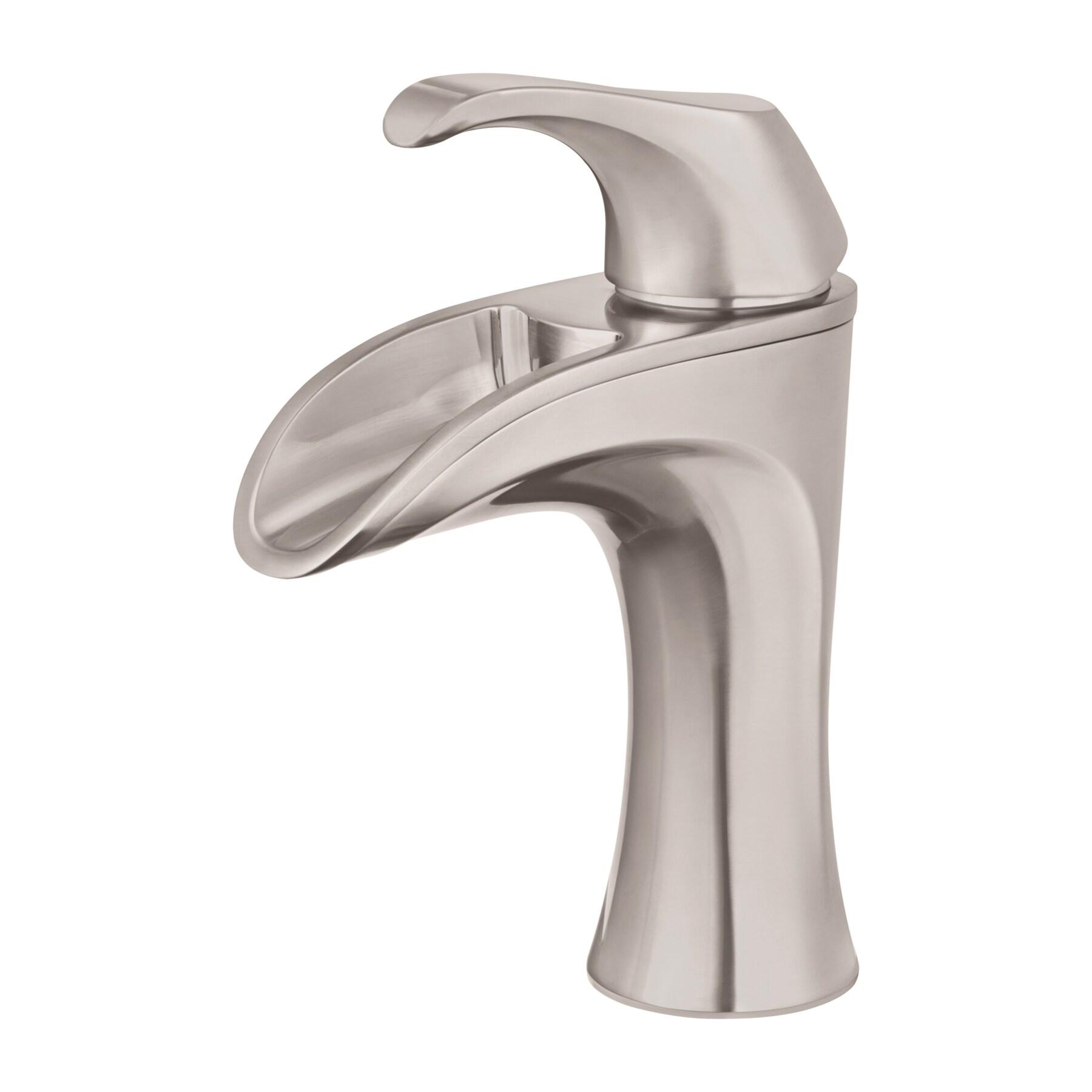 Pfister Brea Bathroom Sink Faucet, Single Control, 1-Handle, Single Hole, Brushed Nickel Finish, LF042BRKK