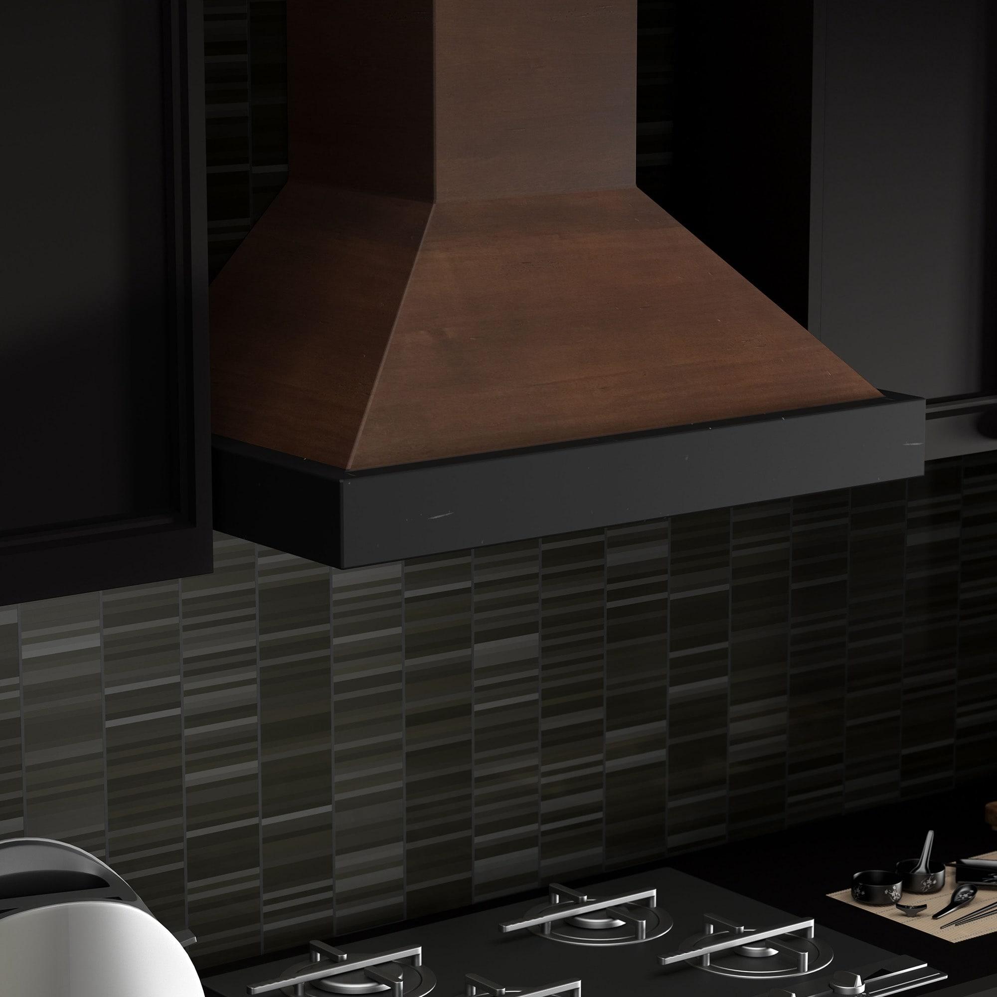 ZLINE ZLINE 30 in. Convertible Vent Wooden Wall Mount Range Hood in Antigua & Walnut KBAR-30
