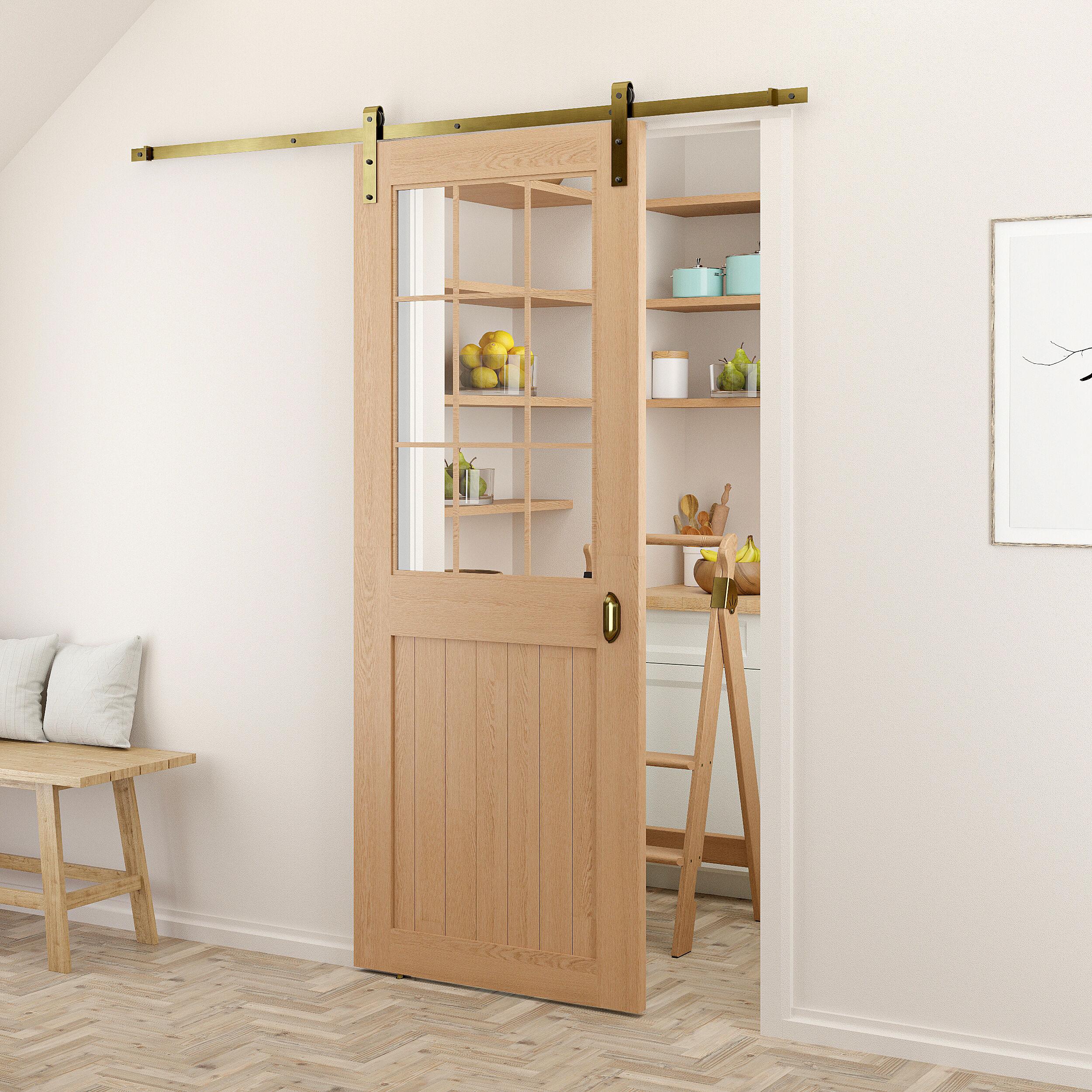 Soft Close Standard Single Barn Door Hardware Kit