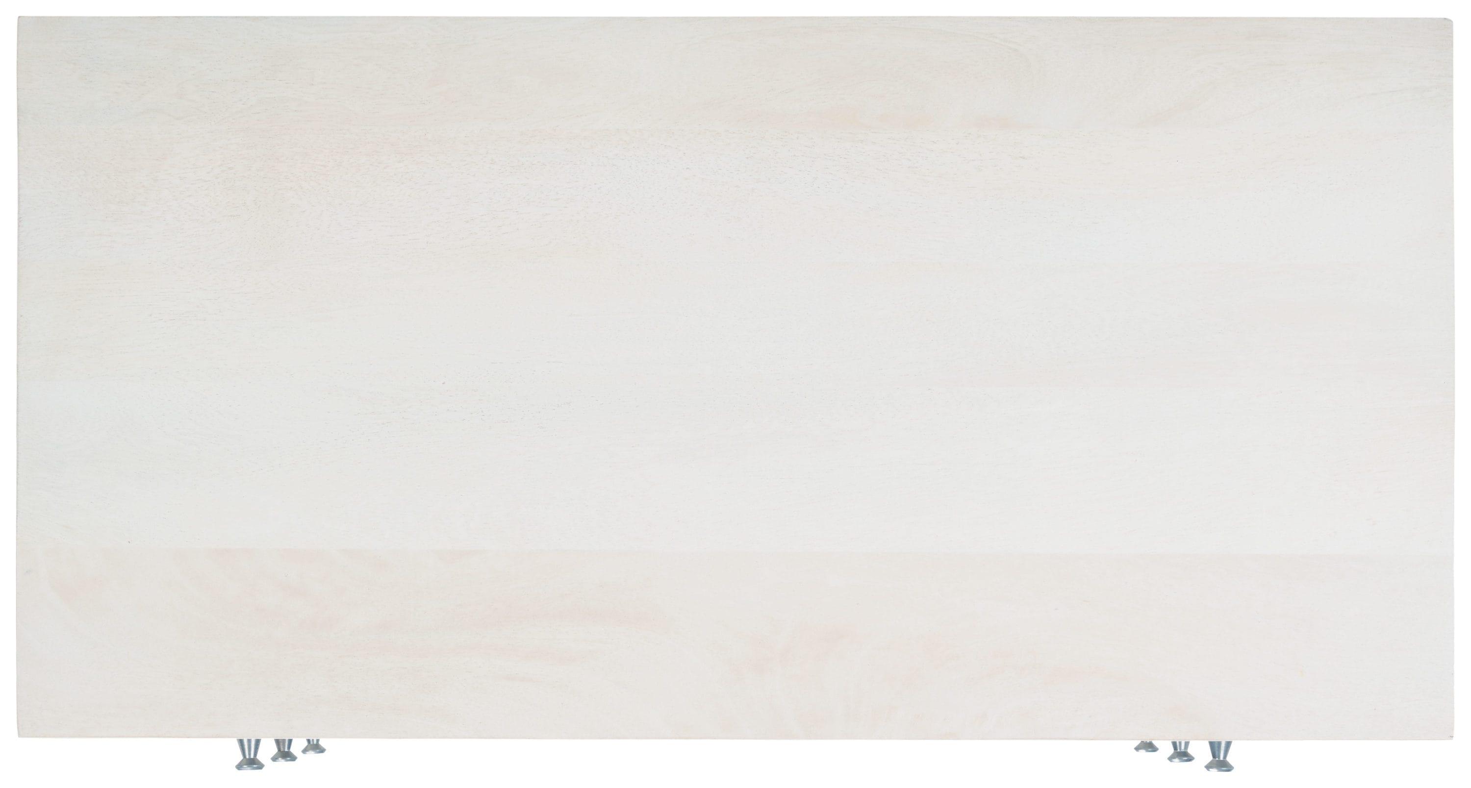 Marigold 3 Drawer Chest - White Washed/Silver - Safavieh