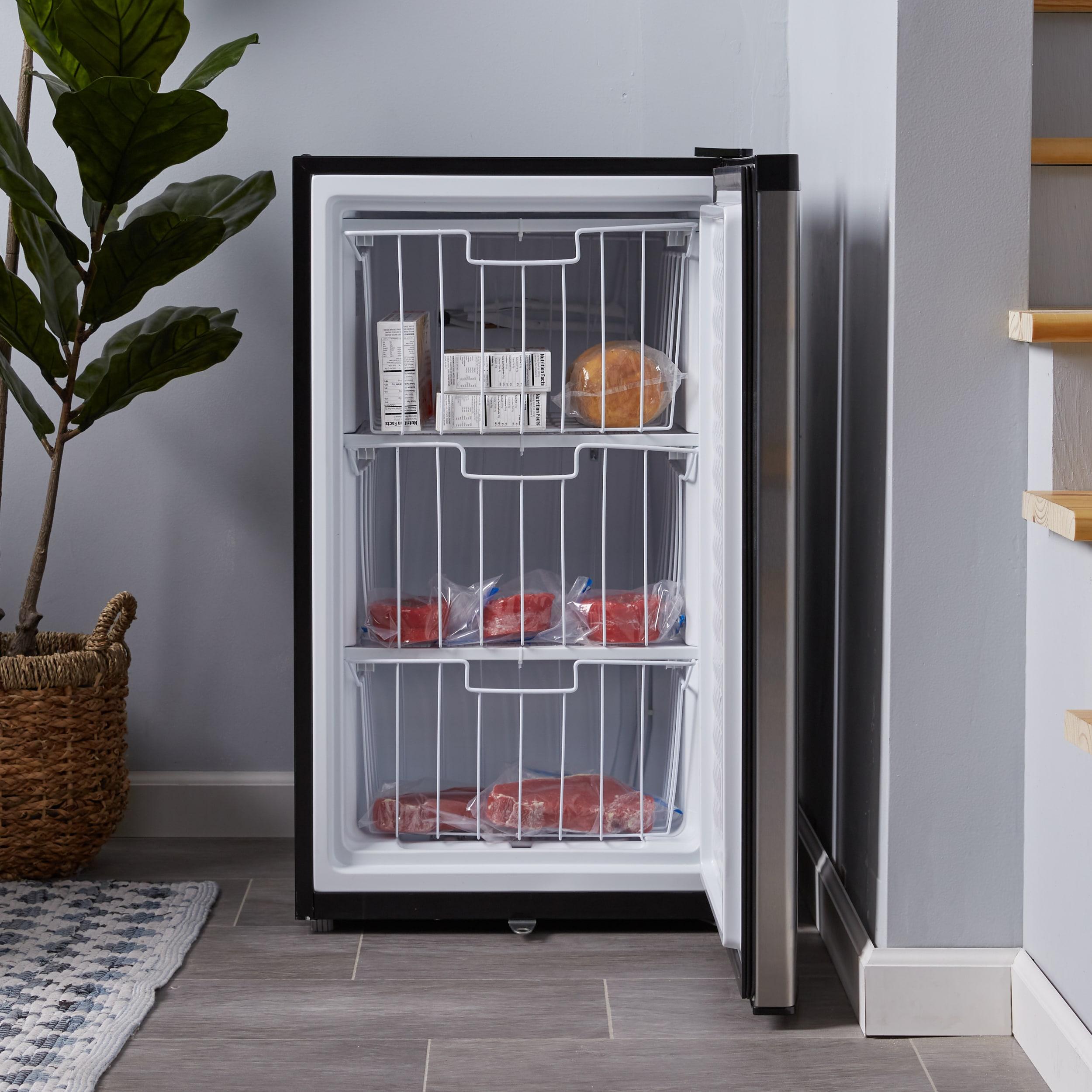 Sunpentown UF-304SSA 33.75 x 19.375 x 21.125 in. Energy Star 3.0 cu. ft. Upright Freezer, Stainless Steel
