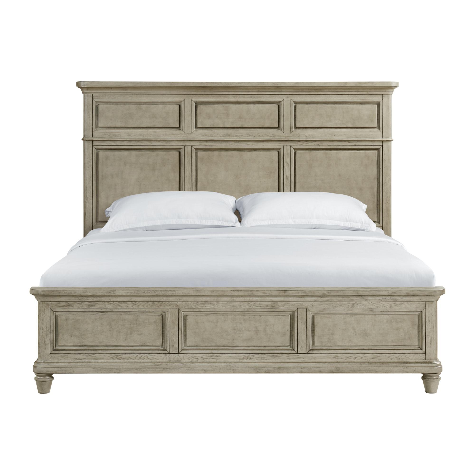 Picket House Furnishings Emiko Panel 3PC Bedroom Set In Light Grey