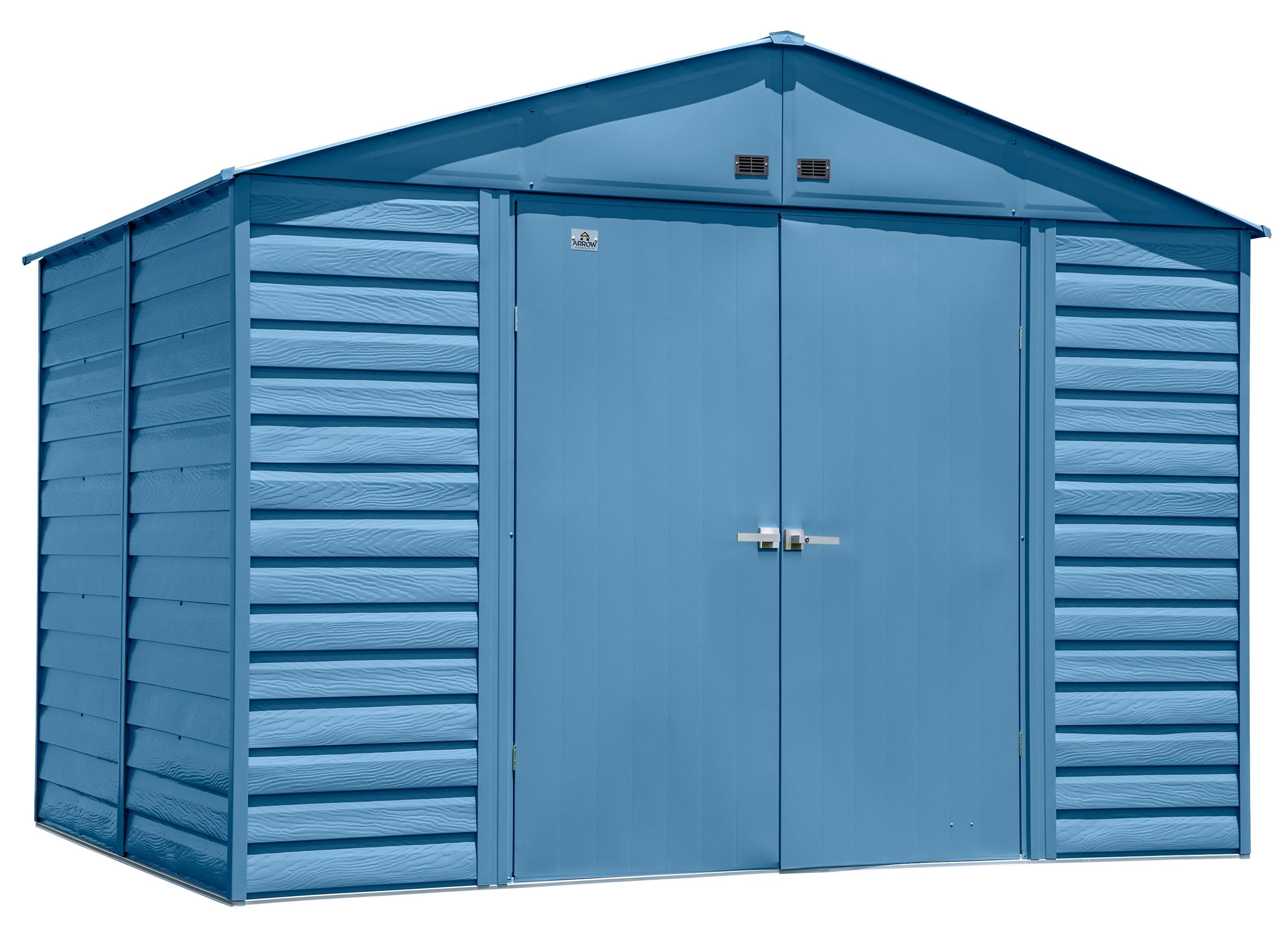 Arrow 10 ft. W x 12 ft. D Metal Storage Shed