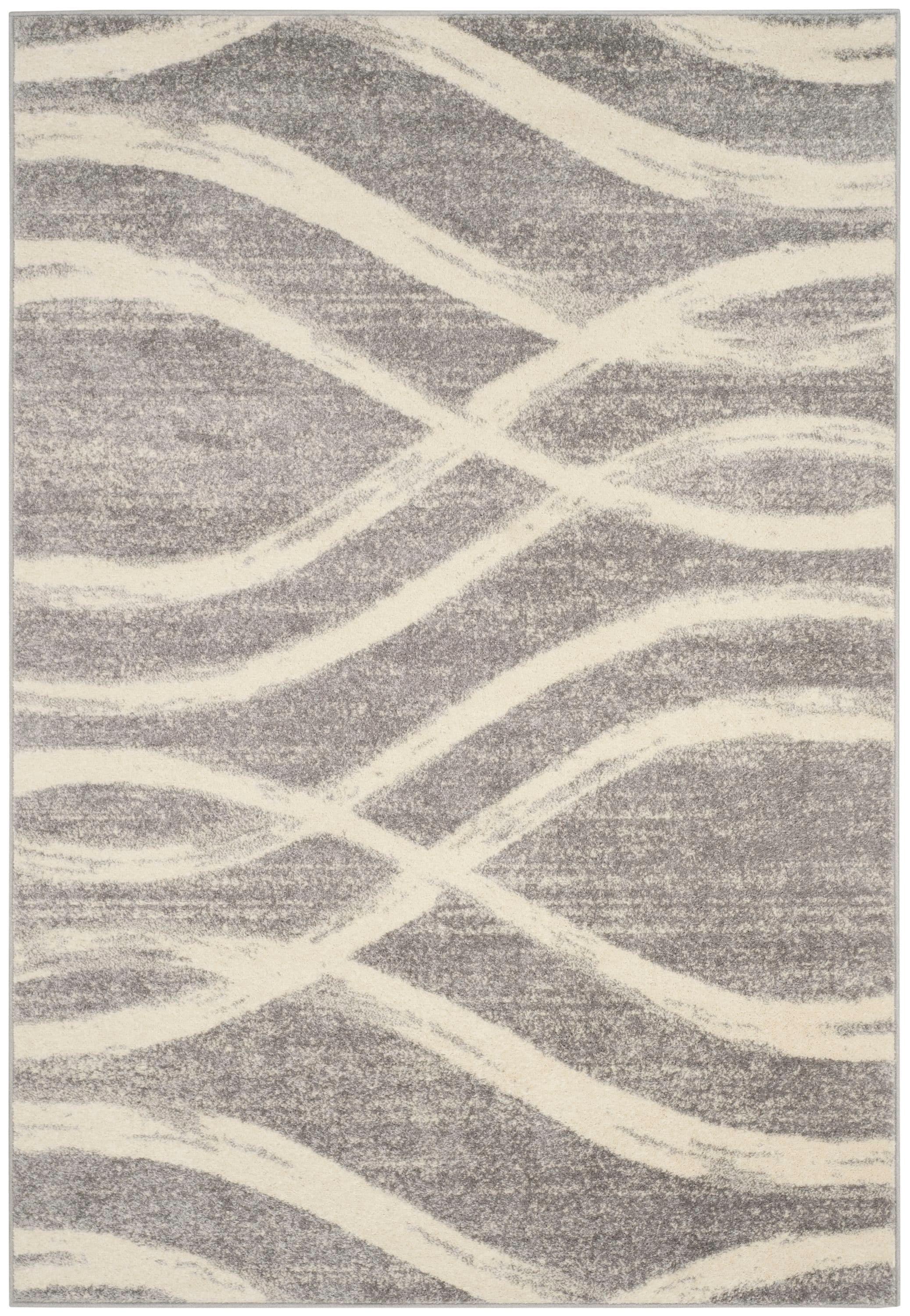 Adirondack ADR125 Machine Made Indoor Area Rug - Grey/Cream - 6'x9' - Safavieh