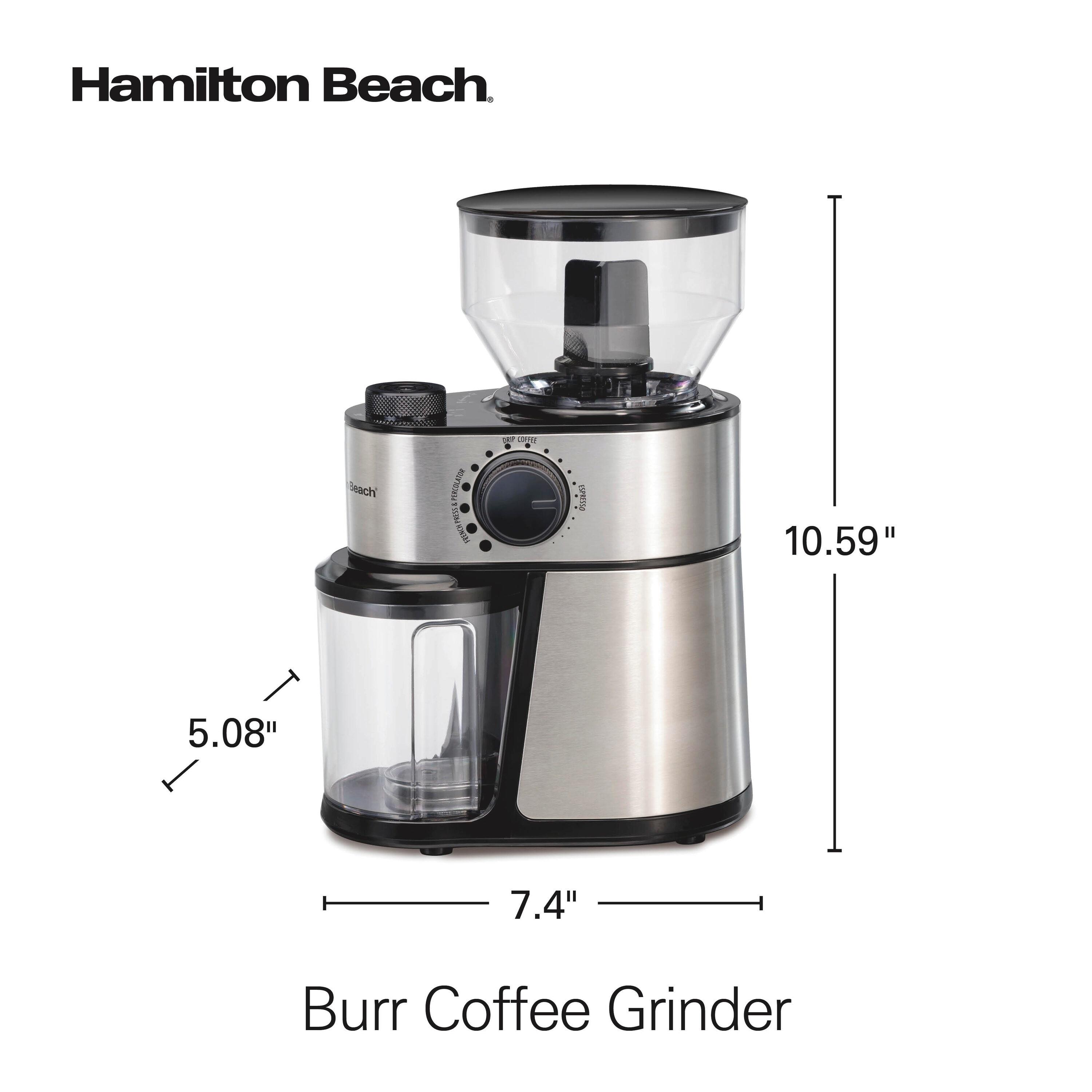 Hamilton Beach Hamilton Beach® Burr Coffee Grinder Stainless Steel Housing