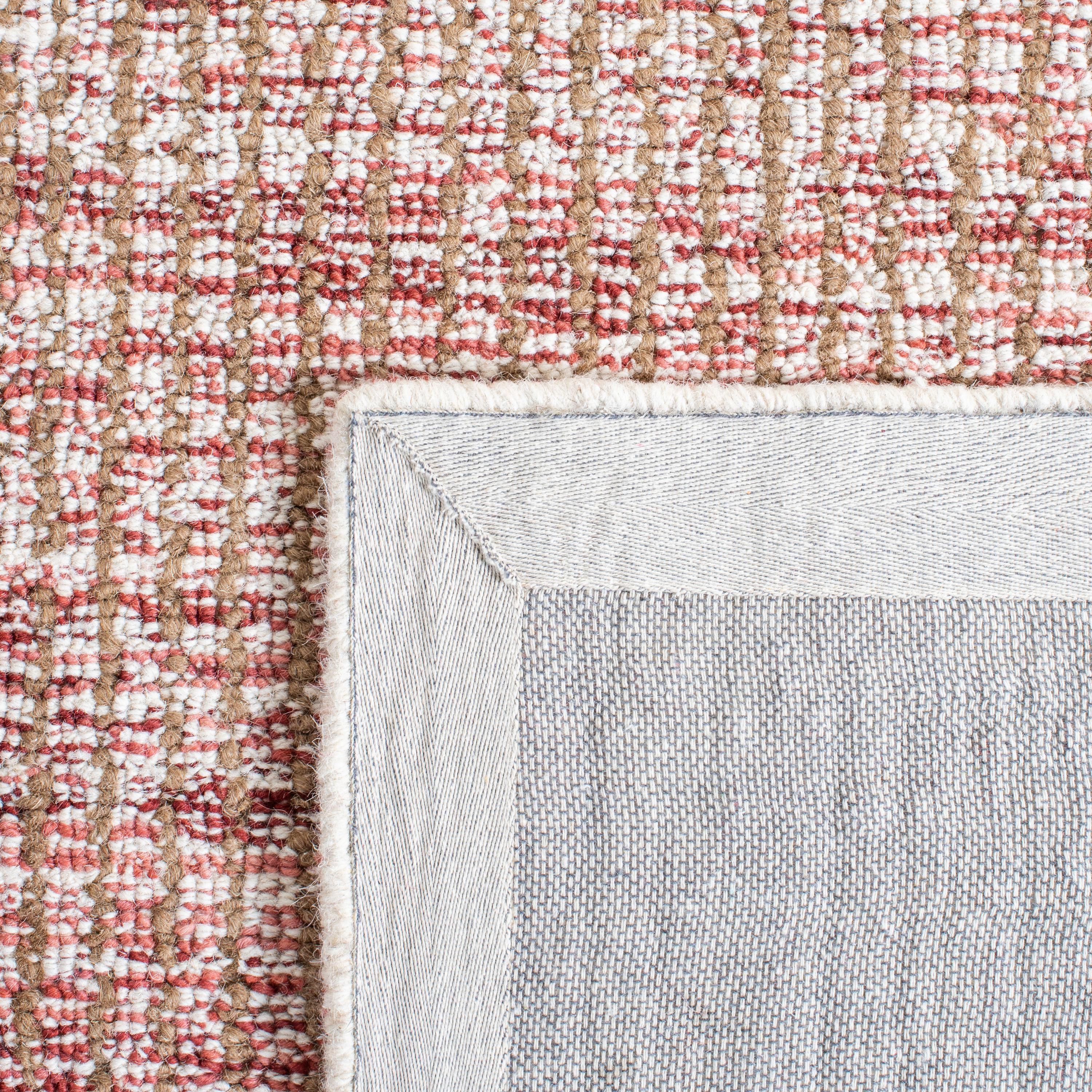 Metro MET151 Hand Tufted Indoor Area Rug - Ivory/Red - 5'x8' - Safavieh