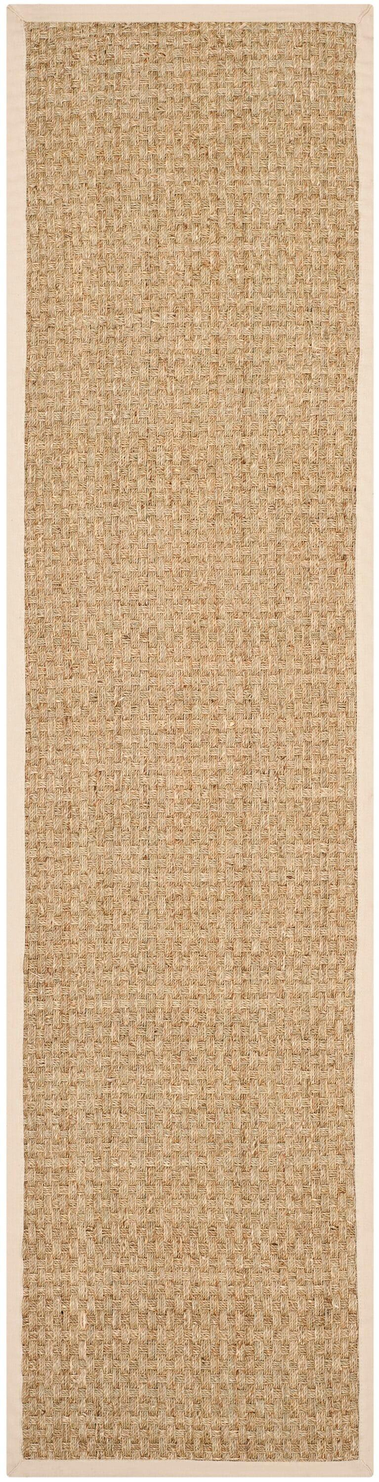 Natural Fiber NF114 Power Loomed Indoor Runner Rug - Natural/Beige - 2'6"x18' - Safavieh.