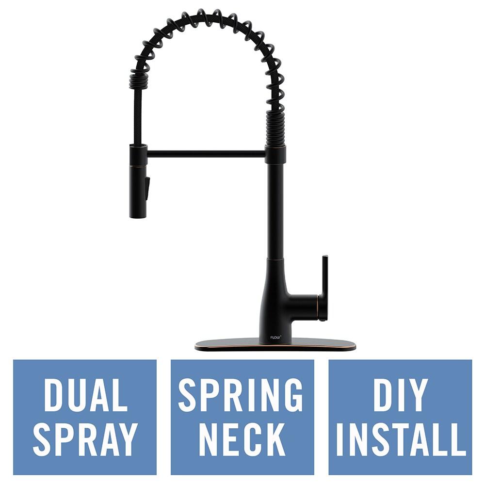 Spring Neck Pull Down Single Handle Kitchen Faucet