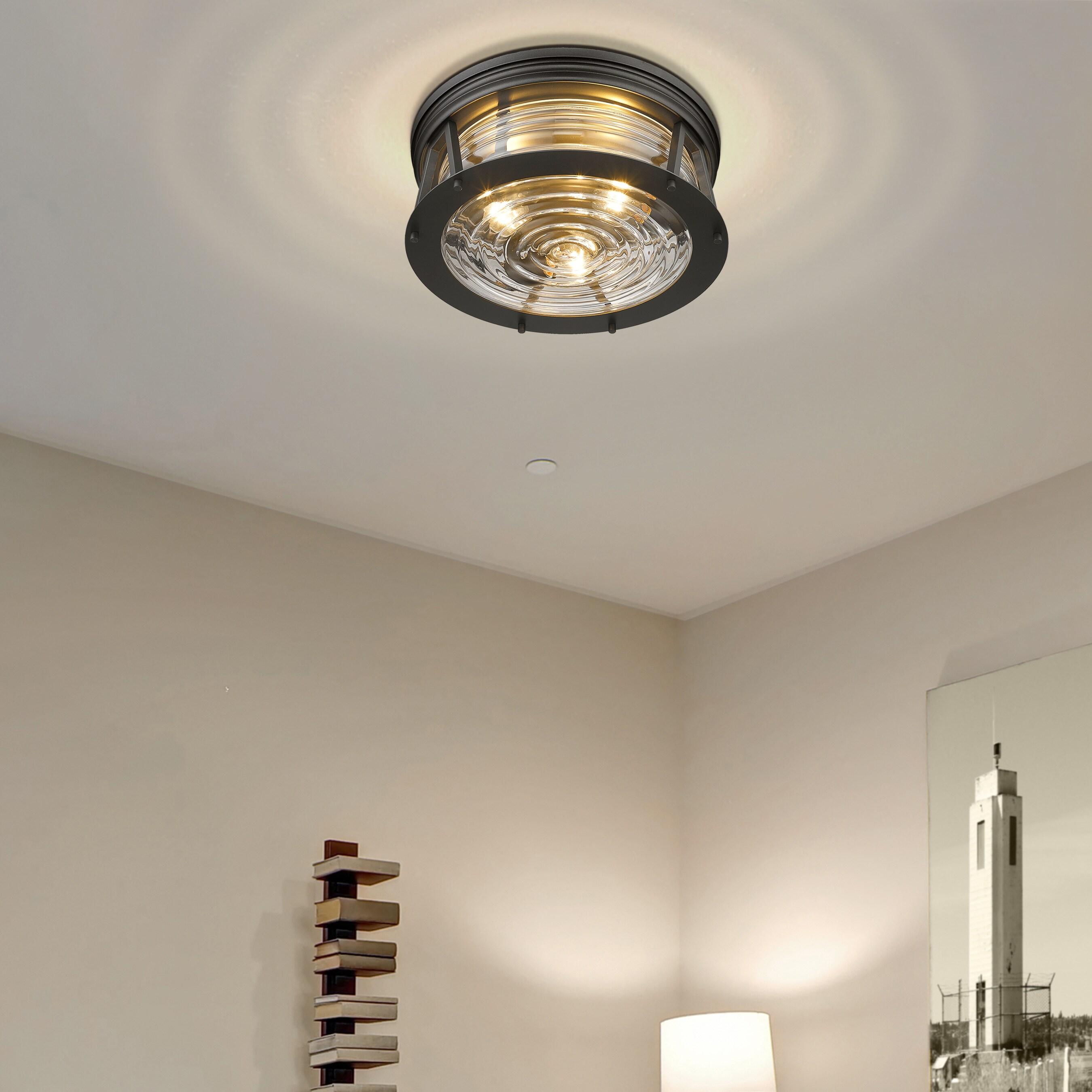 Z-Lite Cape Harbor 3 - Light Flush Mount in  Bronze