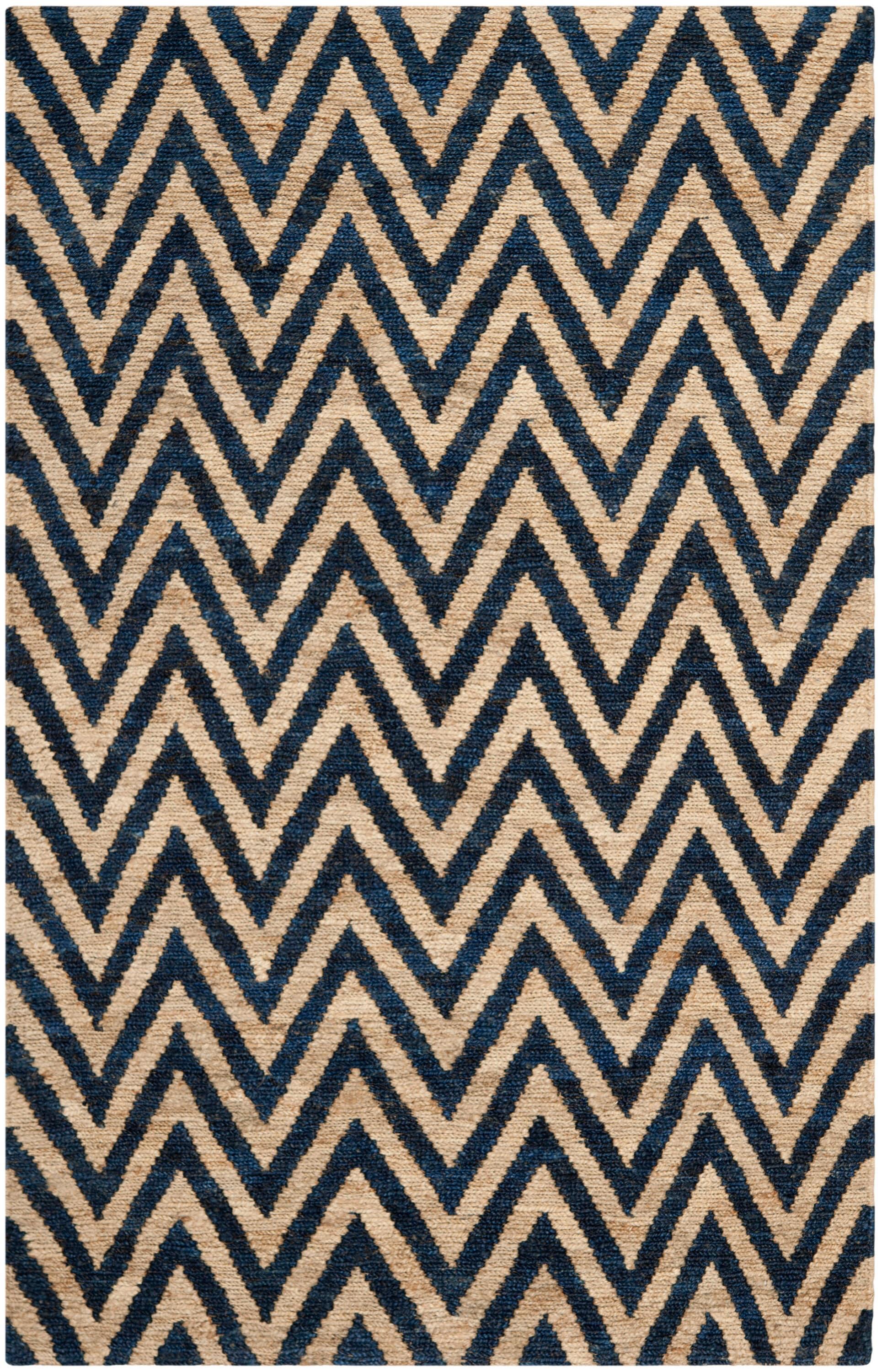 Organica ORG515 Hand Knotted Indoor Accent Rug - Blue/Natural - 3'x5' - Safavieh.