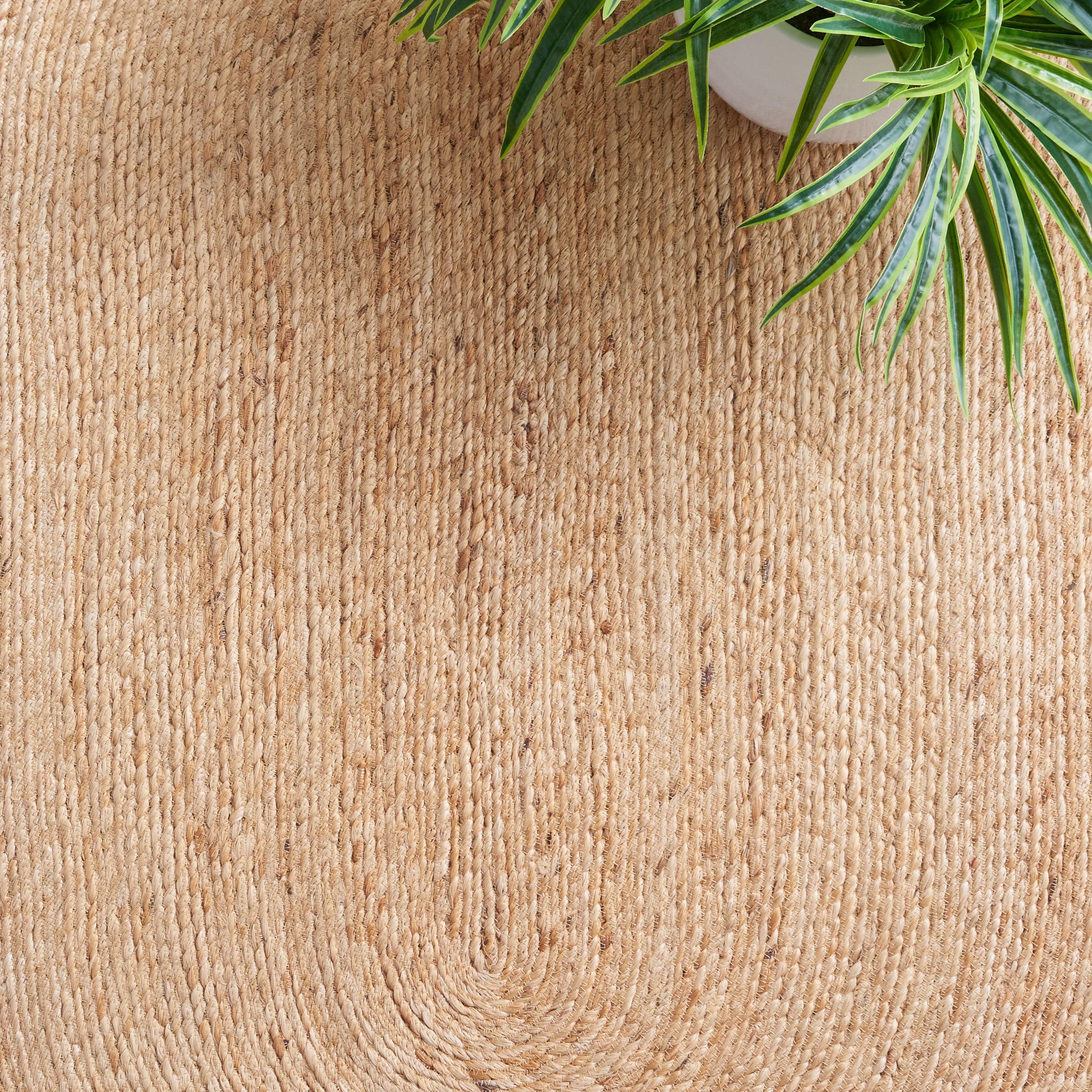 Natural Fiber NFB247 Hand Woven Area Rug - Natural - 8' round - Safavieh.
