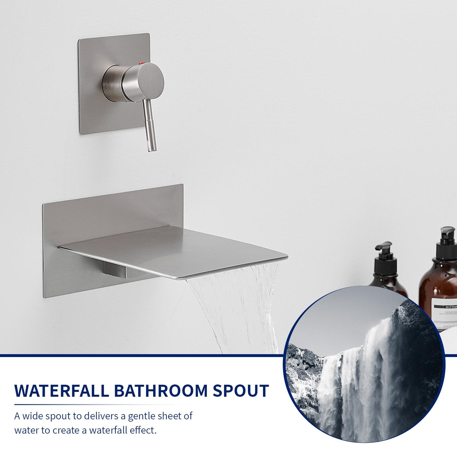 VIBRANTBATH Wall Waterfall Faucet B-93008-BG