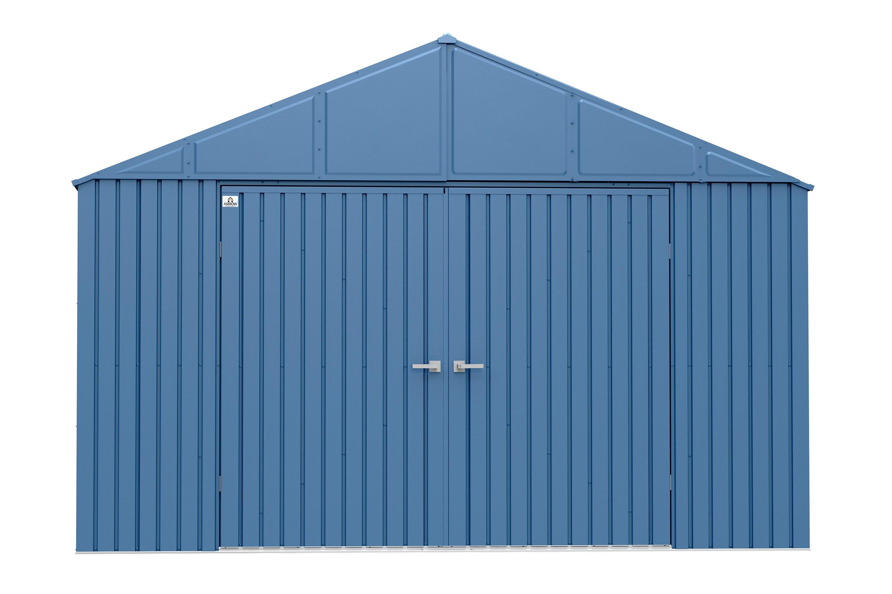 Arrow Elite 12 ft. W x 12 ft. D Galvalume Steel Storage Shed