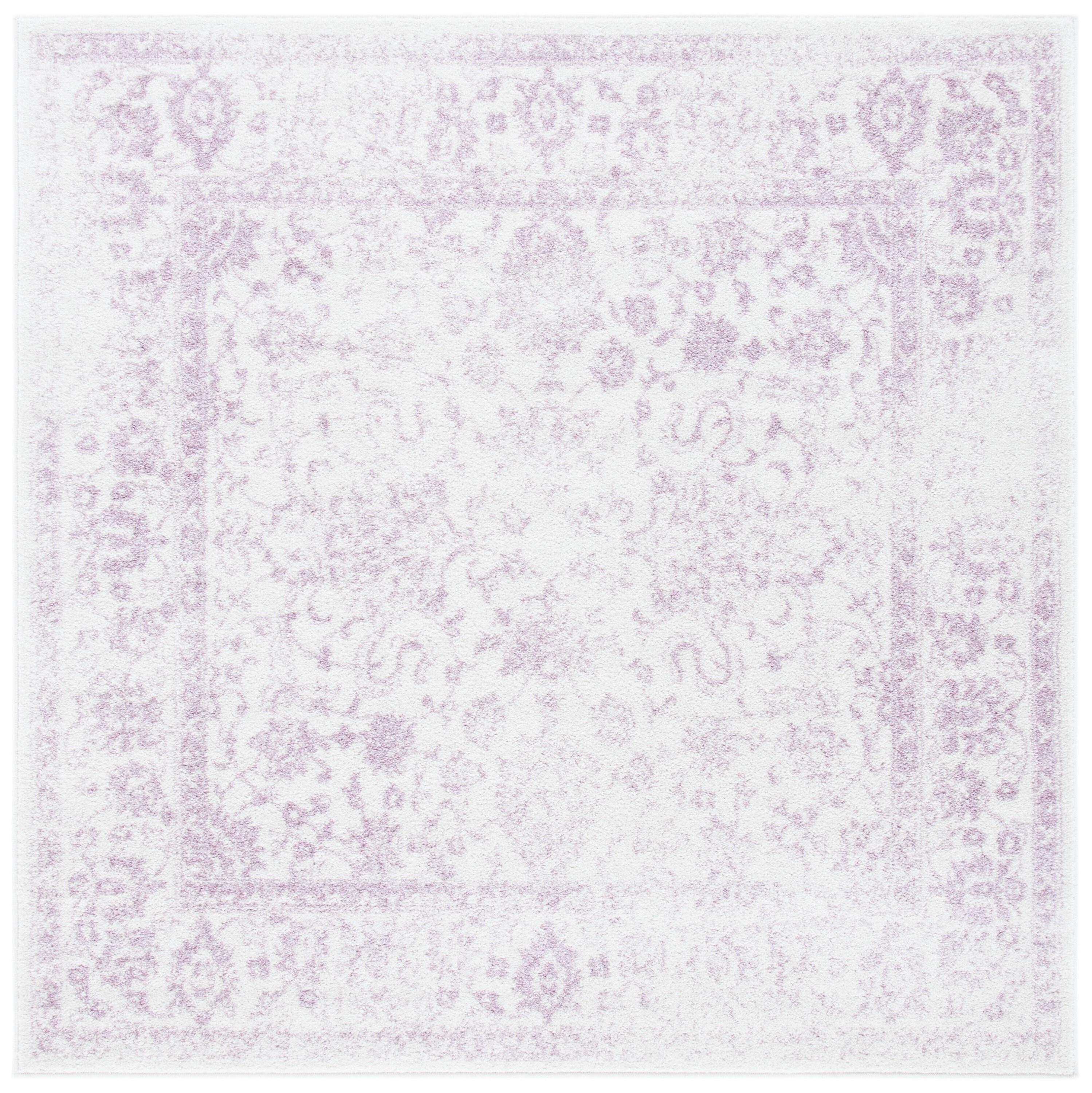 Adirondack ADR109 Machine Made Indoor Area Rug - Ivory/Lavander - 6'x6' - Safavieh