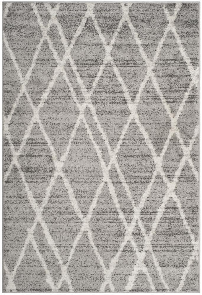 Adirondack ADR128 Power Loomed Area Rug - Ivory/Silver - 6'x9' - Safavieh.