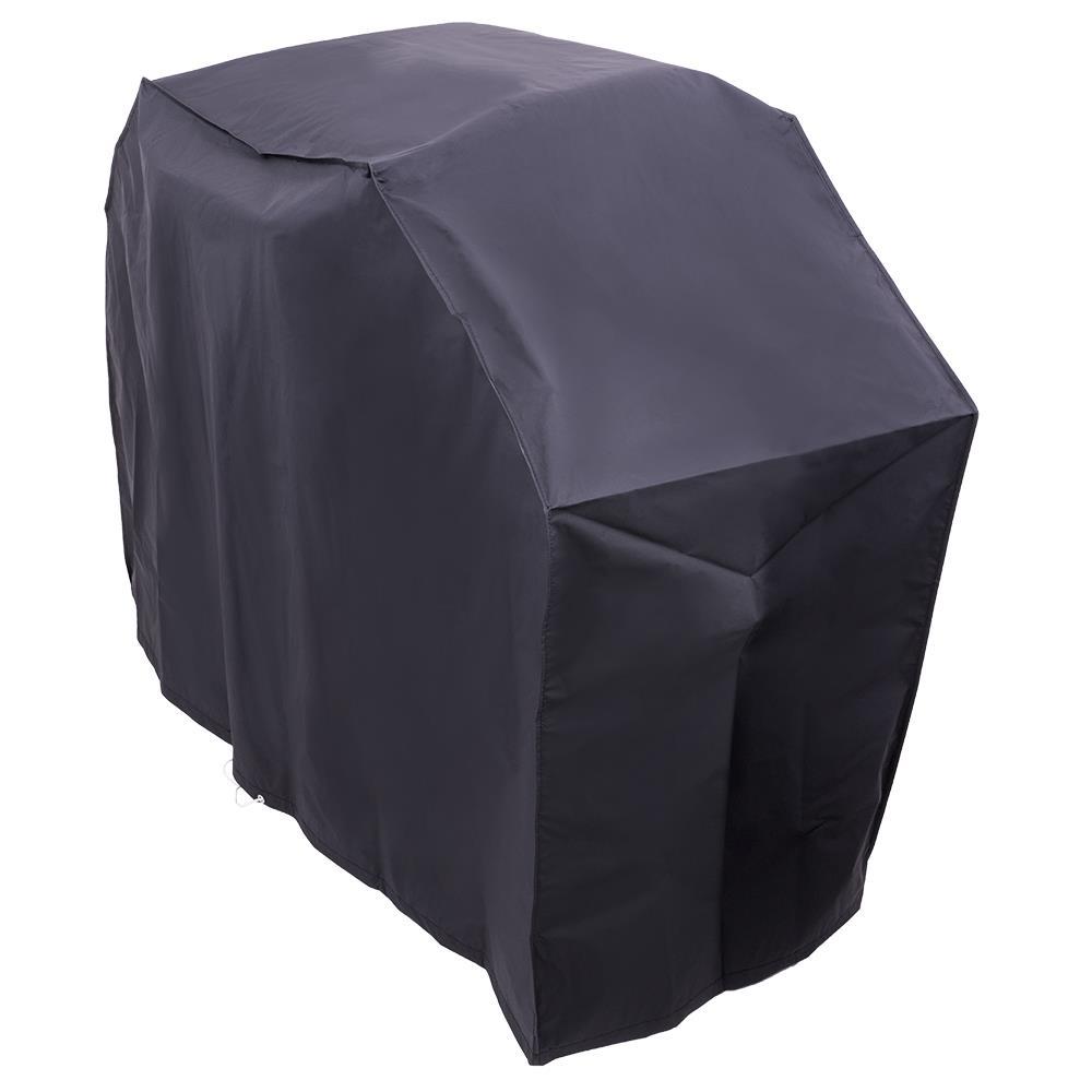 Black Vinyl Weather Resistant Grill Cover for 3-4 Burner Grills