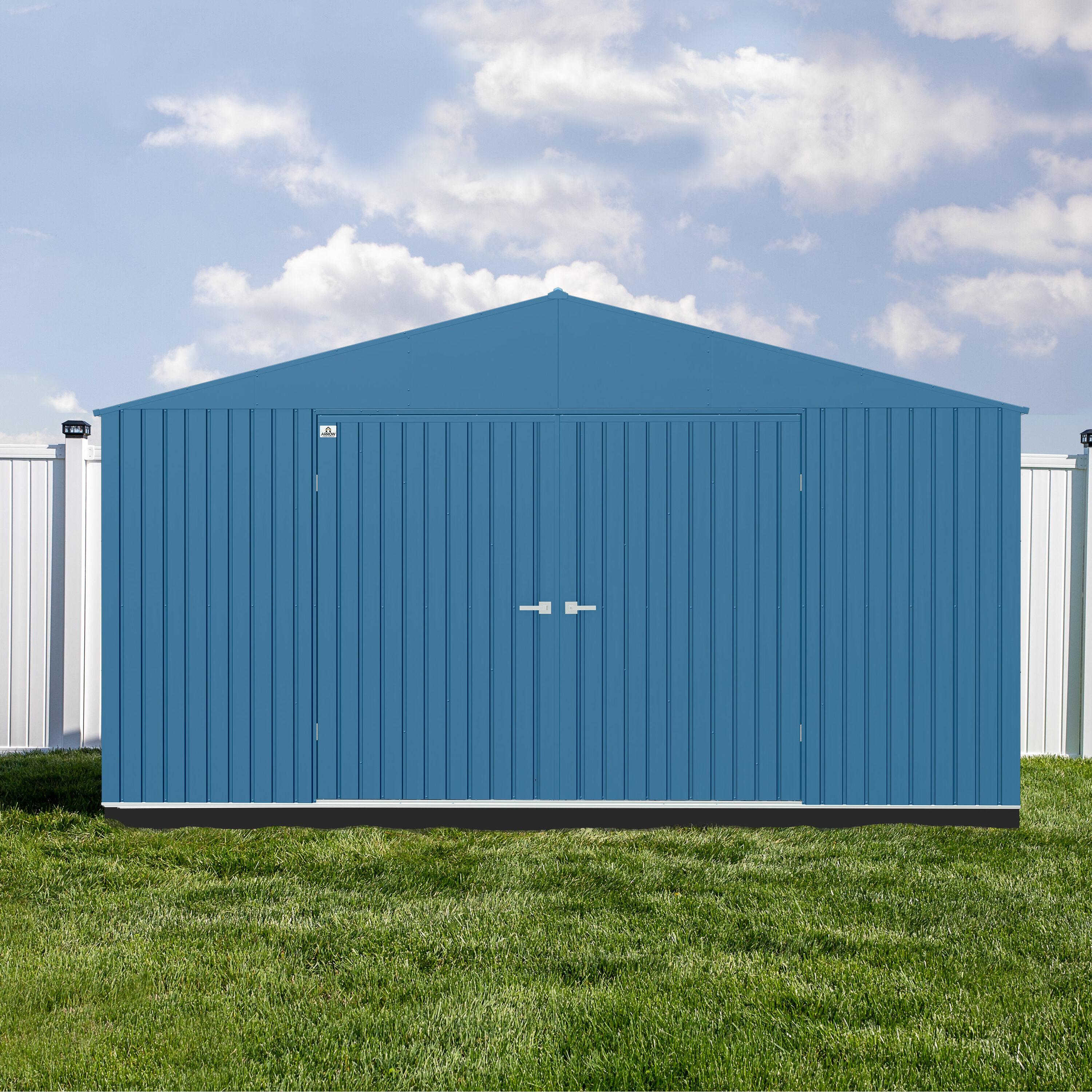 Arrow Arrow Elite Steel Storage Shed, 14X14