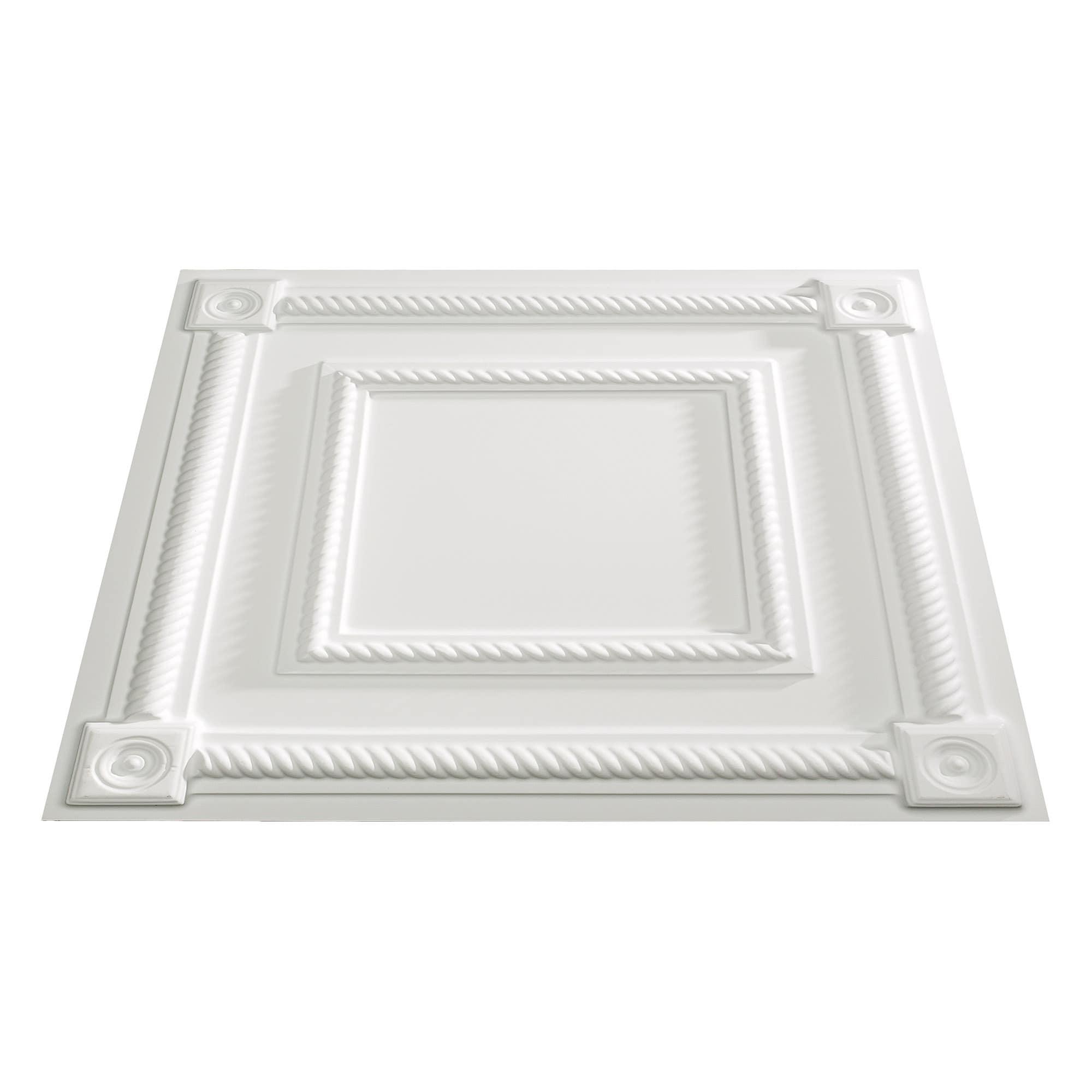 Fasade 24'' L x 24'' W Textured Vinyl Drop-In Ceiling Tile (Set of 5)