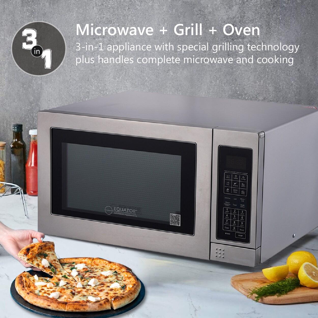 Microwave+Convection Oven+Grill 1.2cf Stainless Freestanding SS