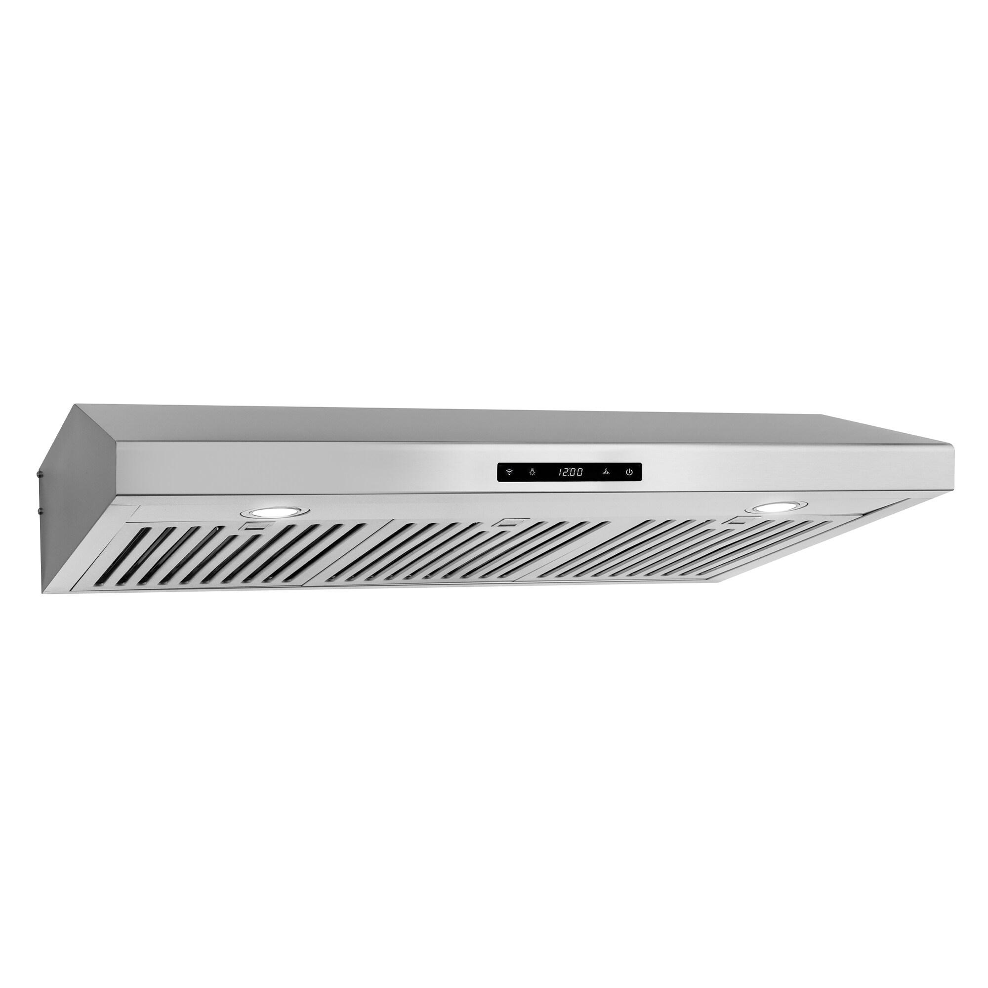 Cosmo 36 in. Haven Collection Ducted Under Cabinet Range Hood, Touch Controls, LED Lights, Permanent Filters, Stainless Steel