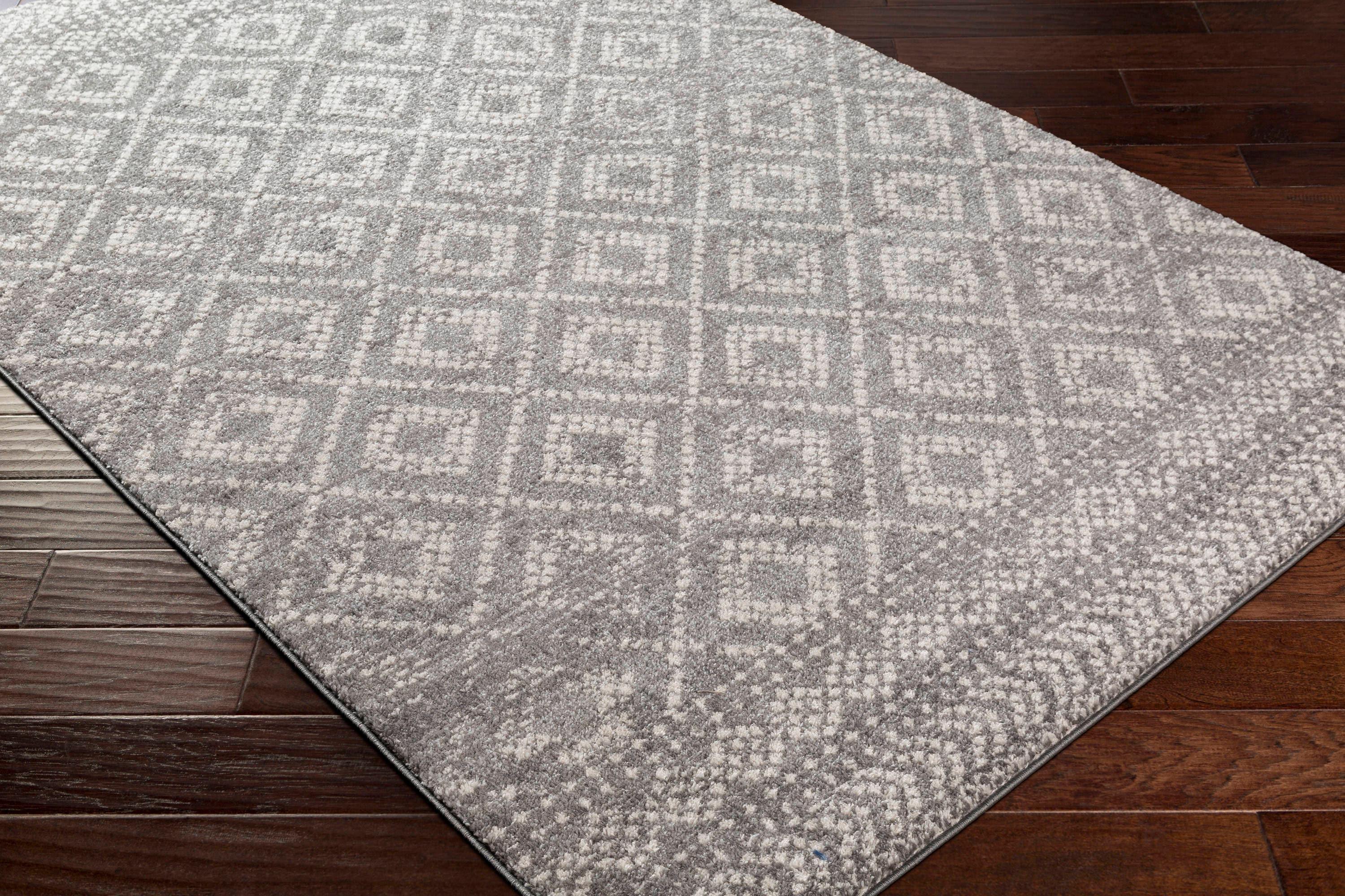 Livabliss Sunderland Trellis Indoor Area Rug, Medium Gray ,7.83' x 10.25'