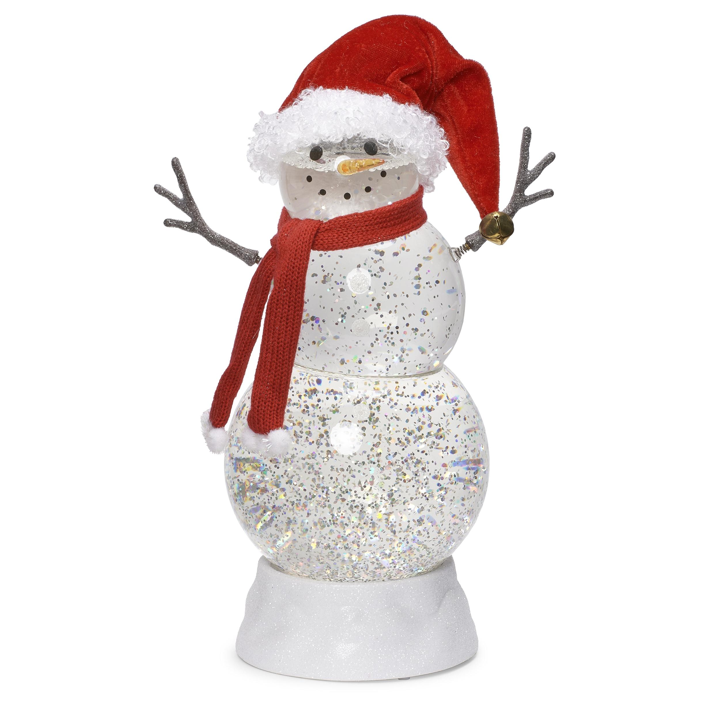 Roman 11.25" LED Lighted Snowman Christmas Snow Globe