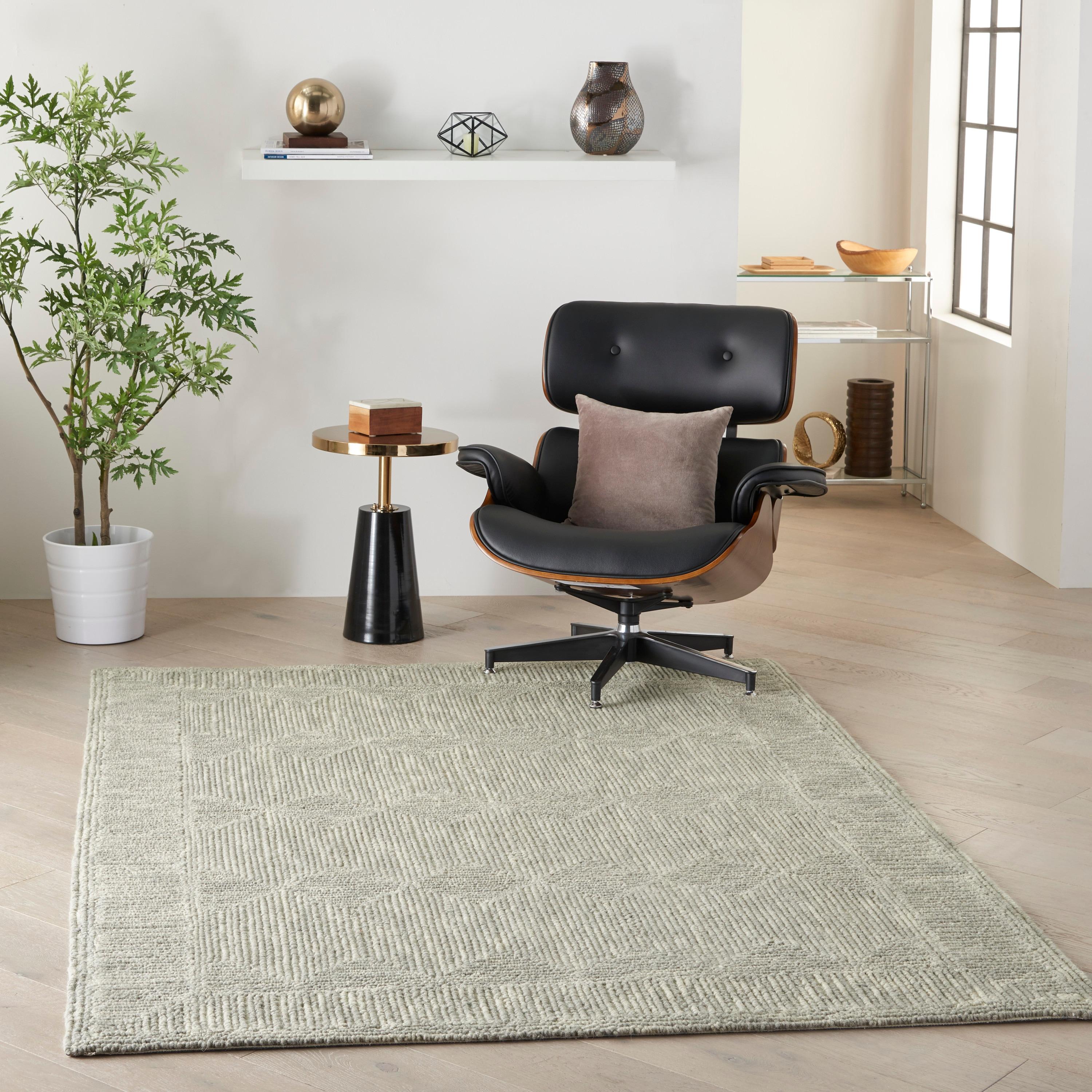Nourison Vail Contemporary Indoor Area Rug Grey 5'3" x 7'3"