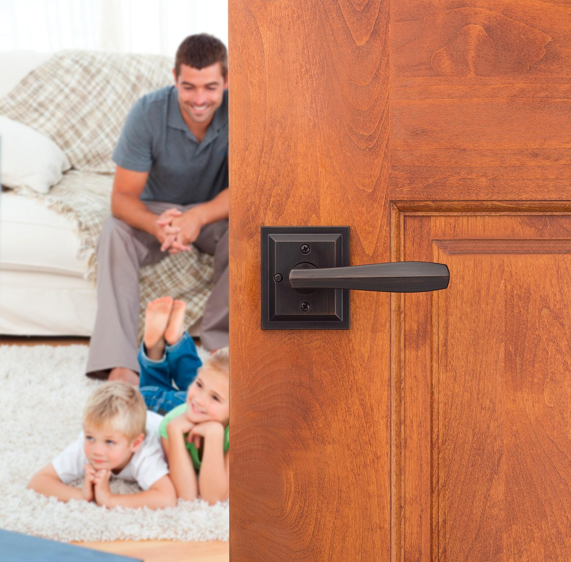 Baldwin Torrey Low Profile Rose Bed/Bath Lever in VB